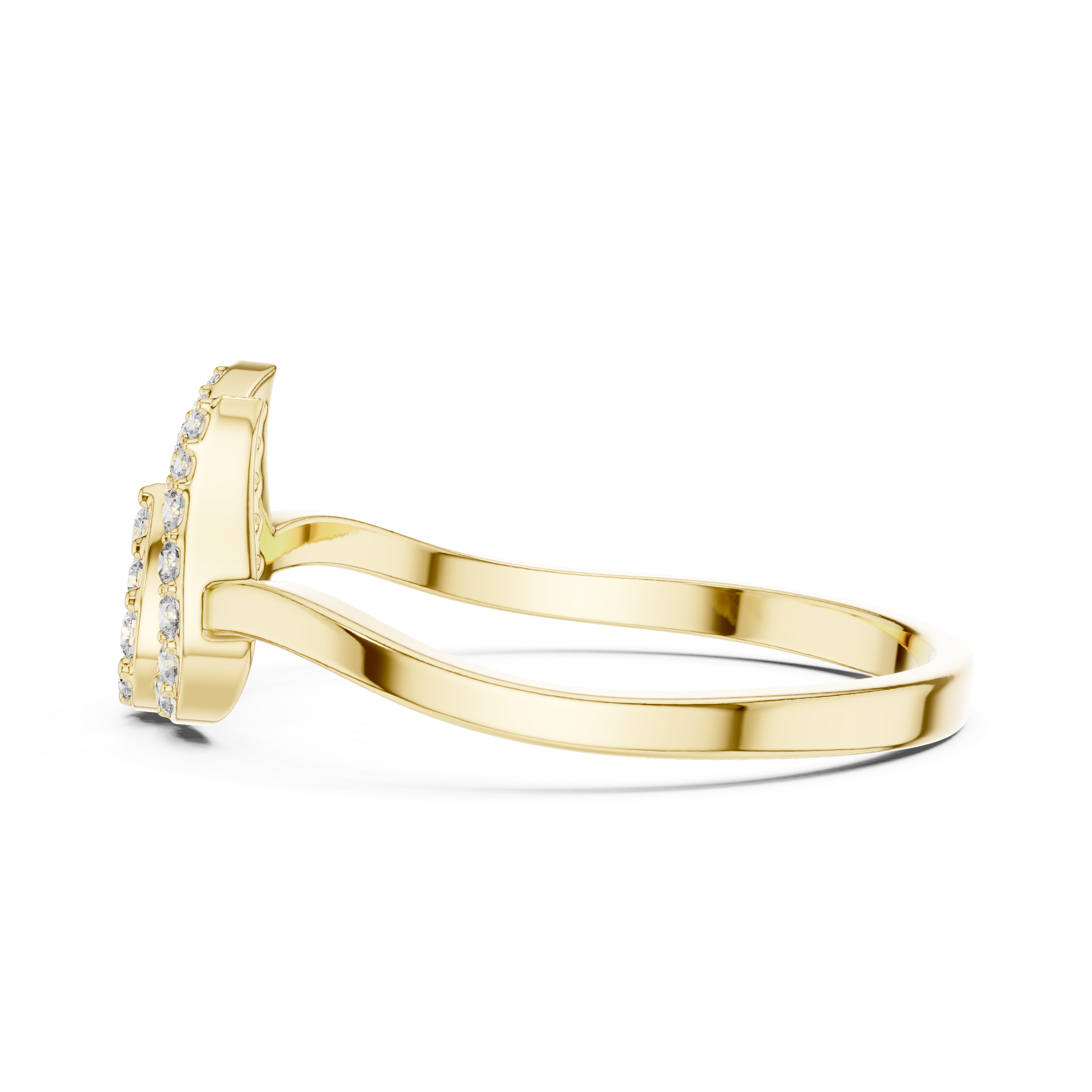 Luxury Lotus Diamond Designer Ring in 14KT Gold