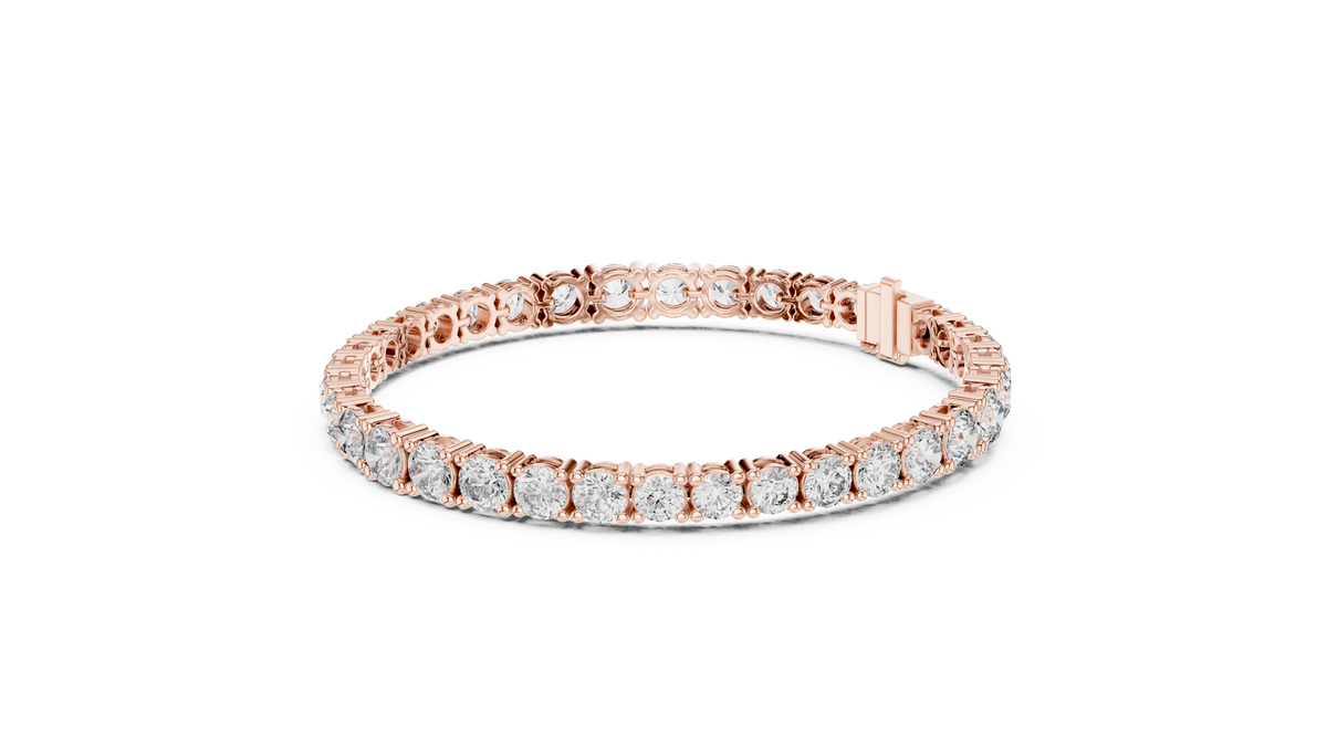 Luxury Multi-Size Round Lab-Grown Diamond Tennis Bracelet