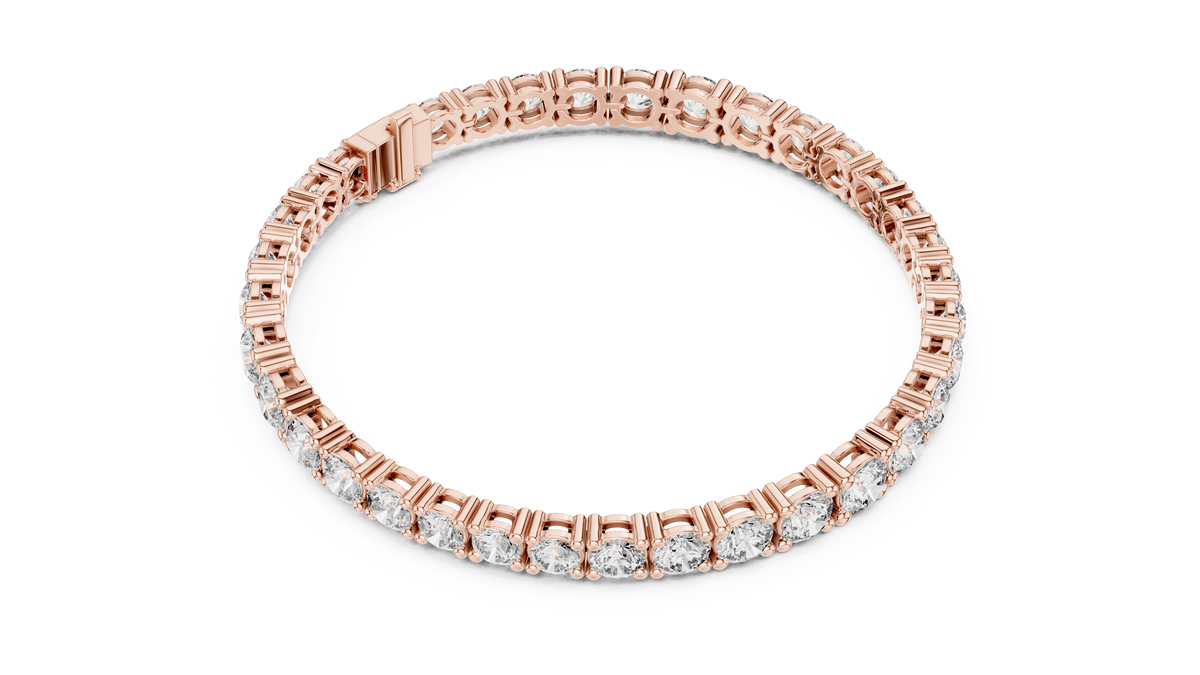 Luxury Multi-Size Round Lab-Grown Diamond Tennis Bracelet