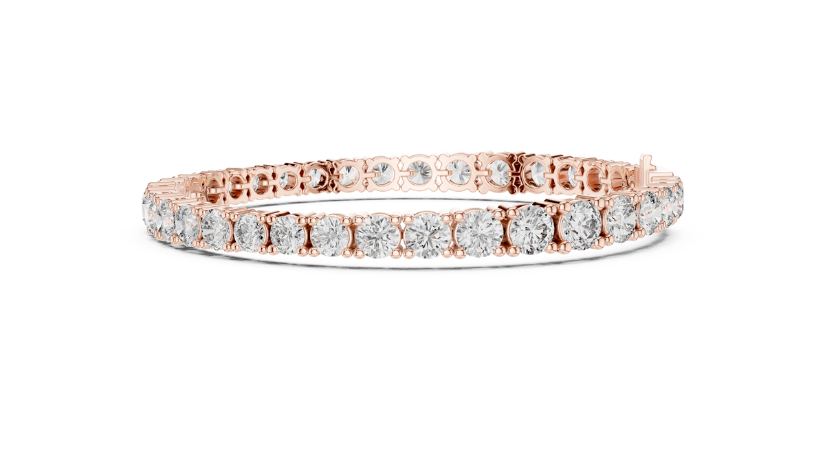 Luxury Multi-Size Round Lab-Grown Diamond Tennis Bracelet