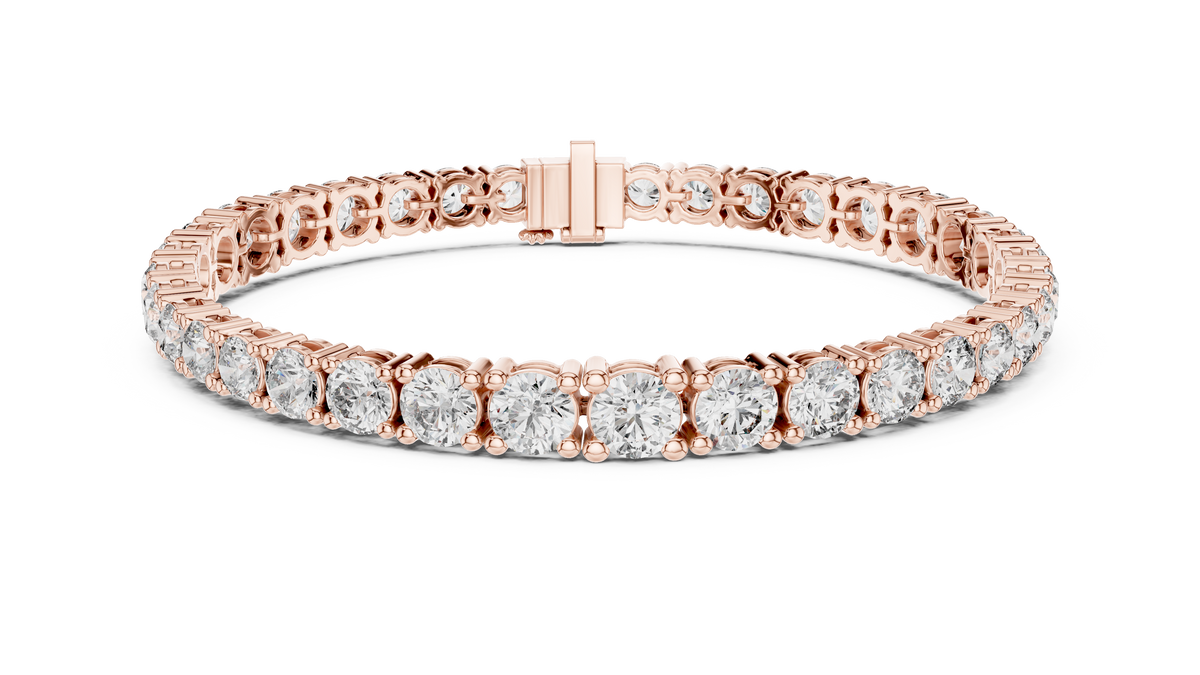 Luxury Multi-Size Round Lab-Grown Diamond Tennis Bracelet