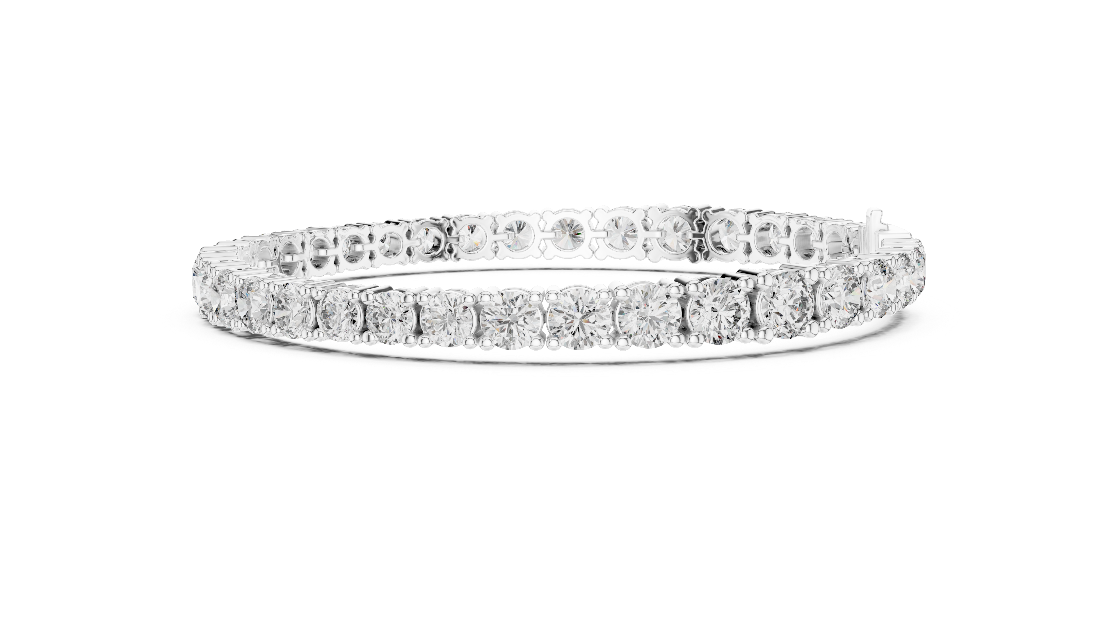 Luxury Multi-Size Round Lab-Grown Diamond Tennis Bracelet