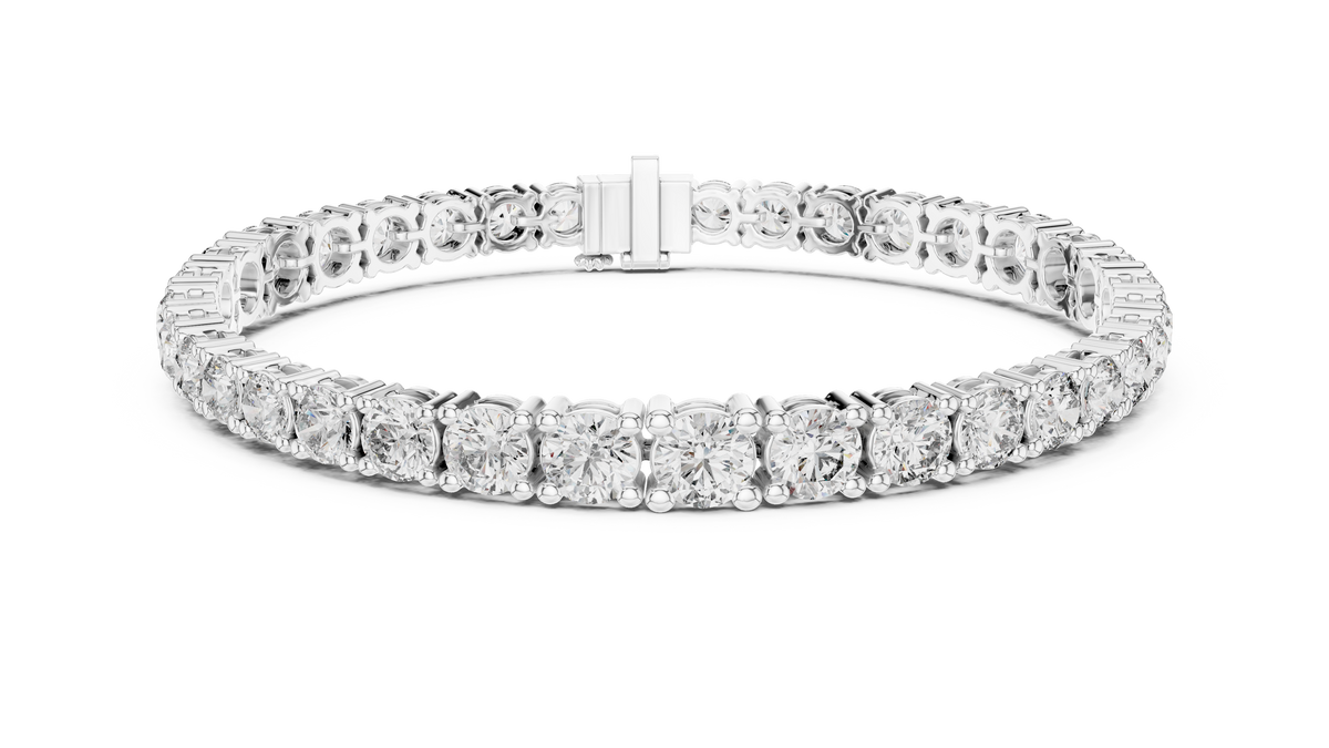 Luxury Multi-Size Round Lab-Grown Diamond Tennis Bracelet