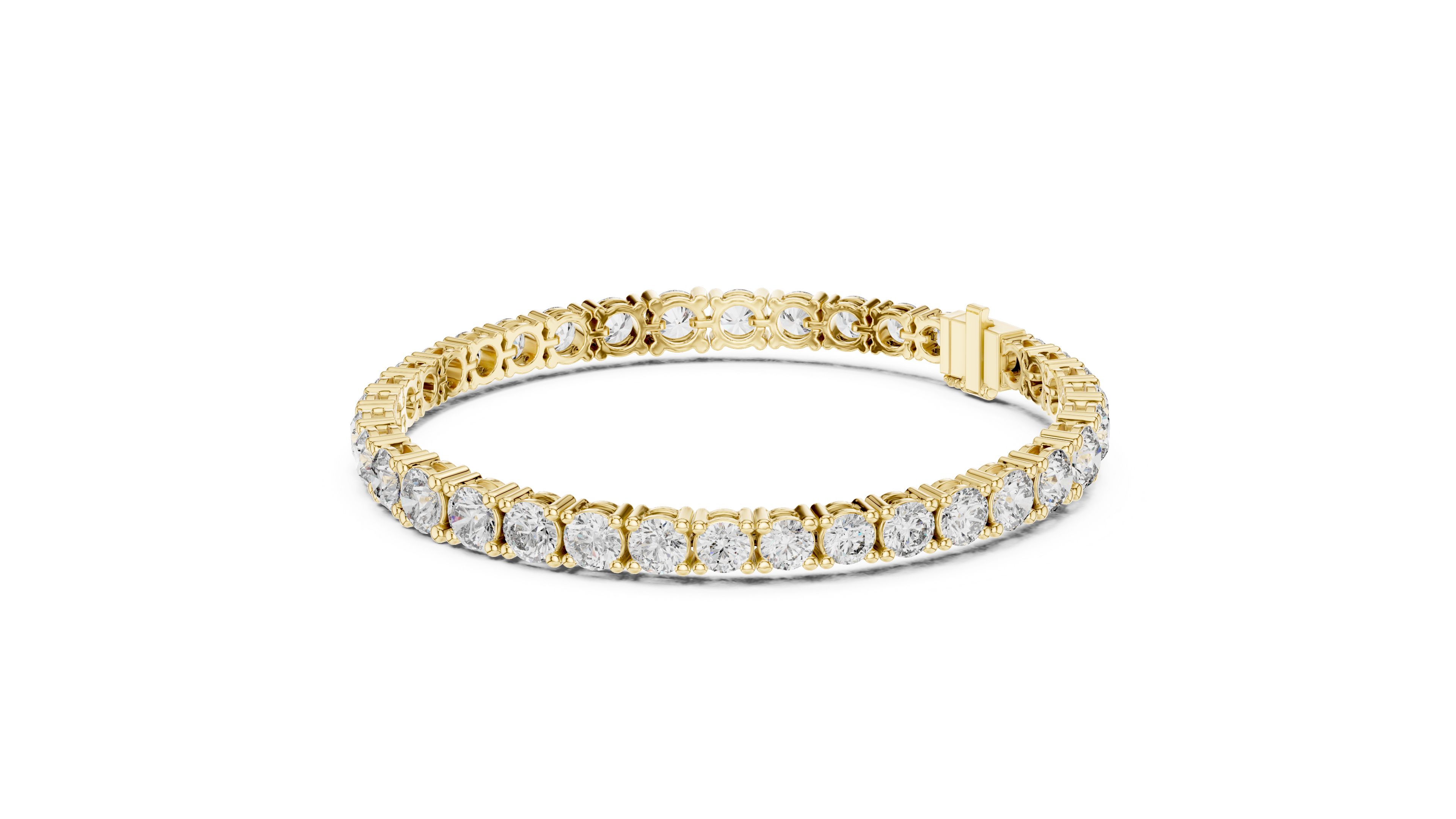 Luxury Multi-Size Round Lab-Grown Diamond Tennis Bracelet