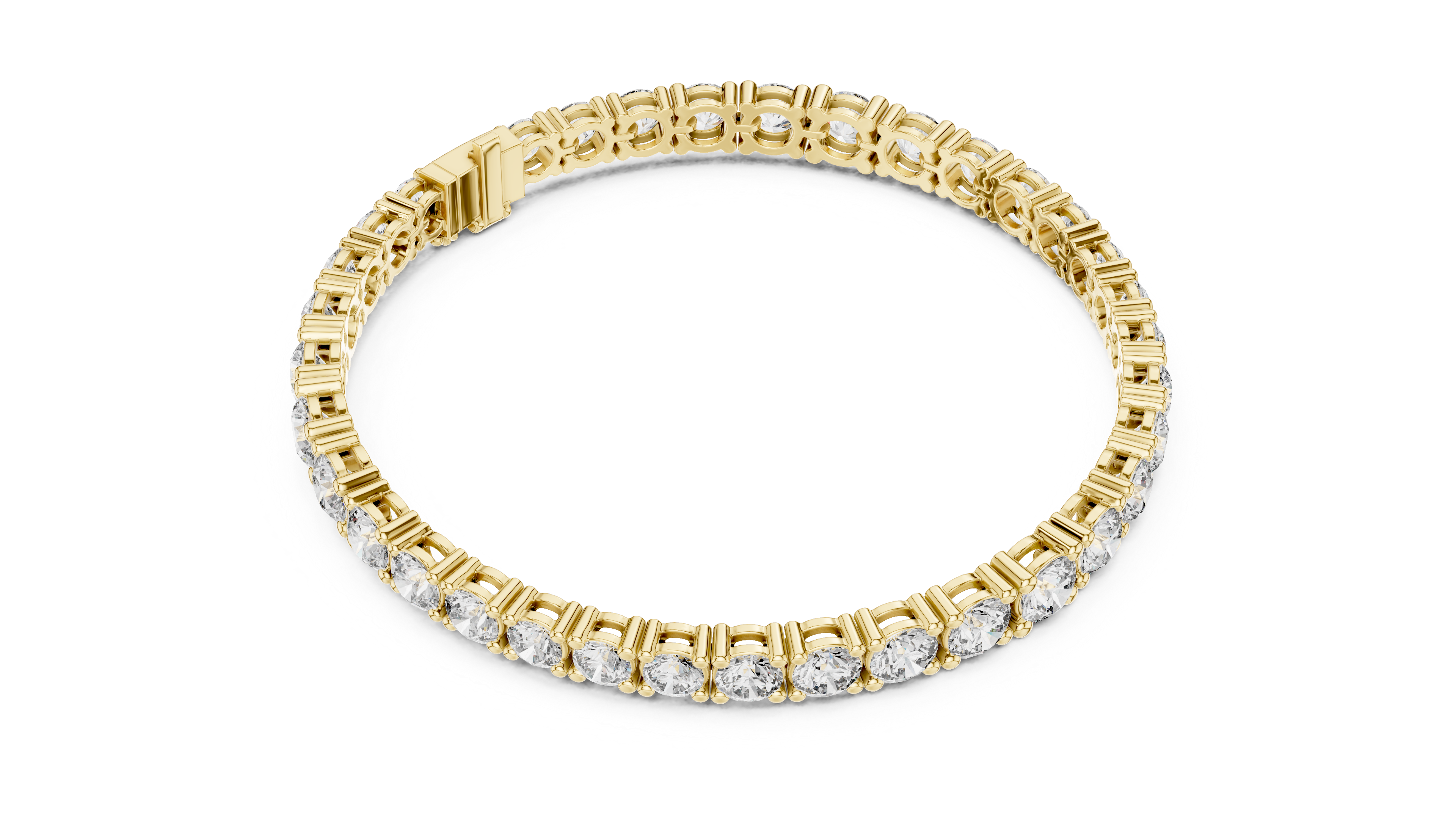 Luxury Multi-Size Round Lab-Grown Diamond Tennis Bracelet