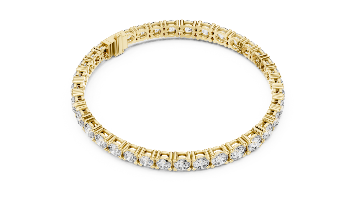 Luxury Multi-Size Round Lab-Grown Diamond Tennis Bracelet