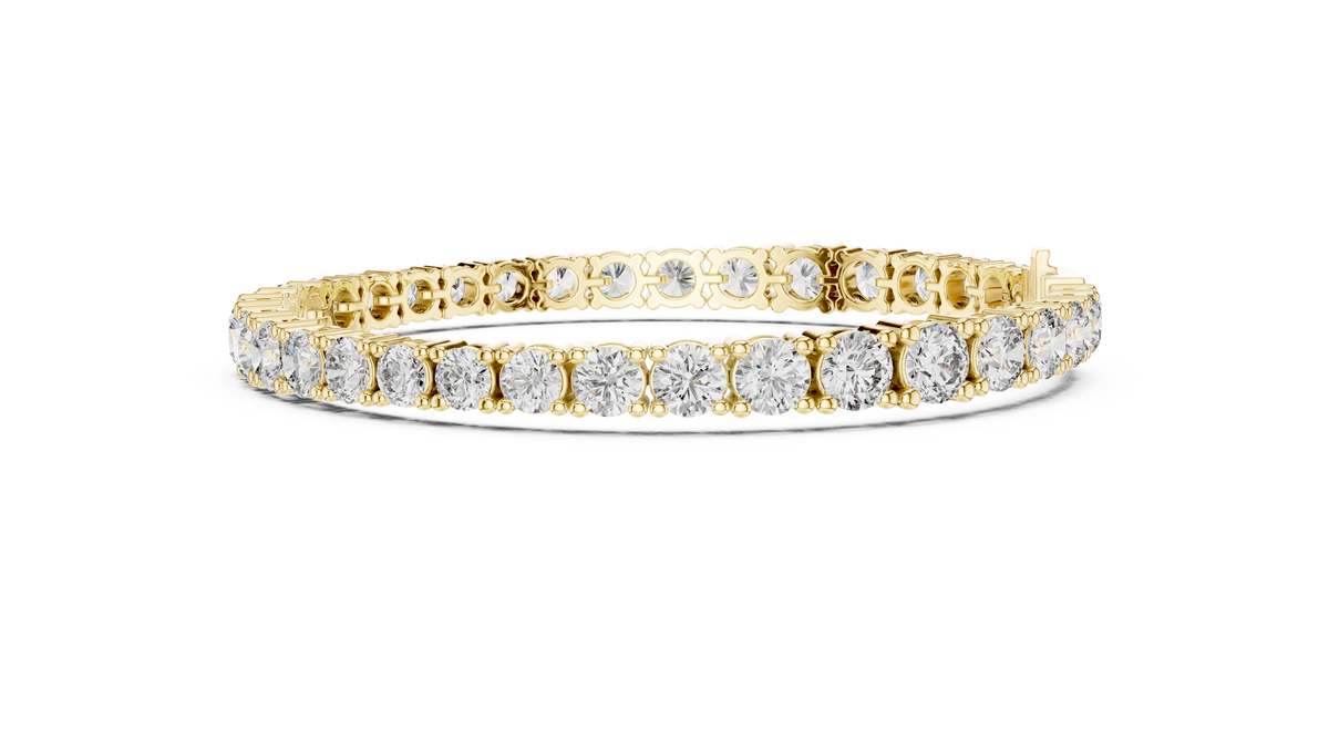 Luxury Multi-Size Round Lab-Grown Diamond Tennis Bracelet