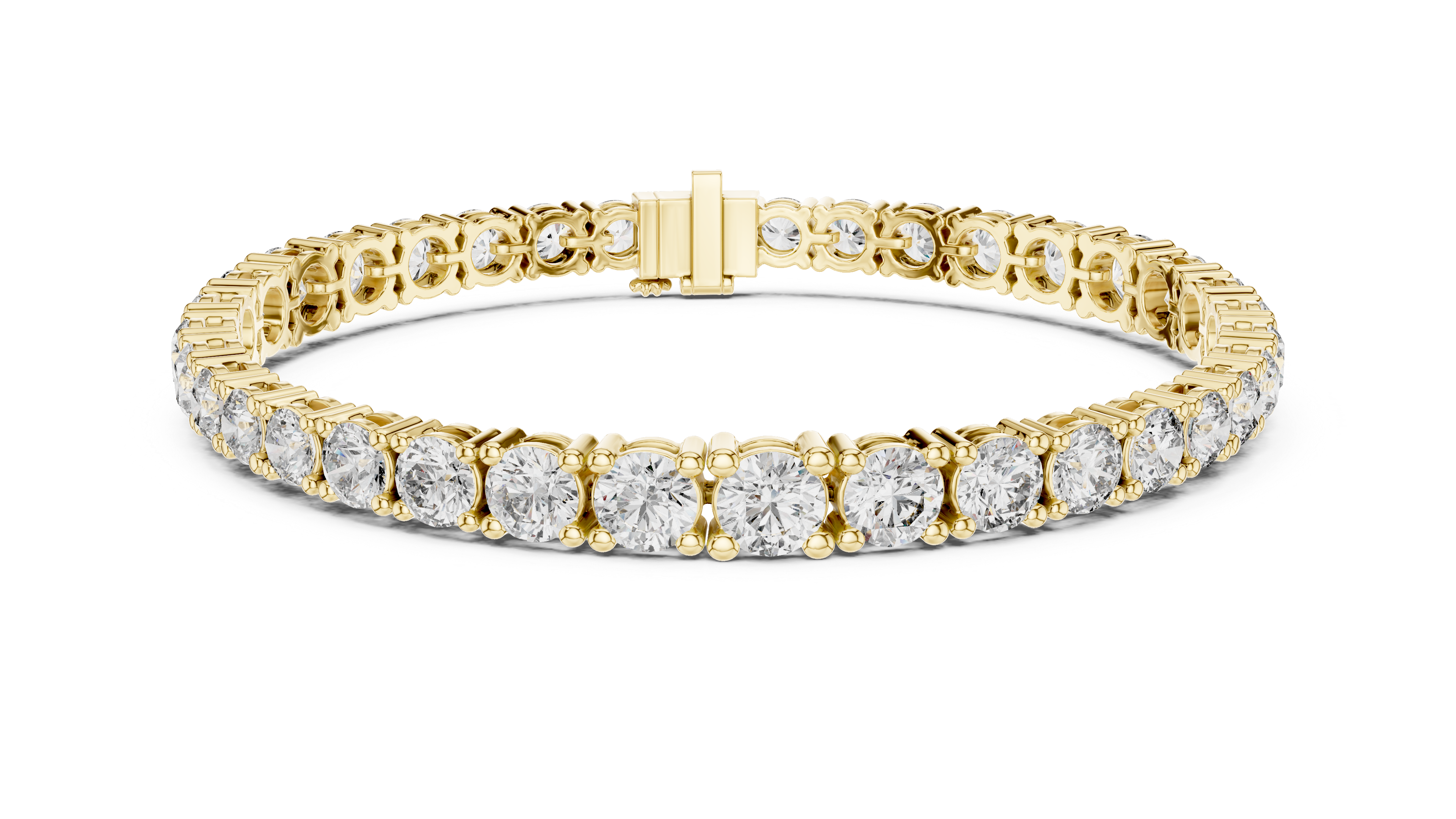 Luxury Multi-Size Round Lab-Grown Diamond Tennis Bracelet