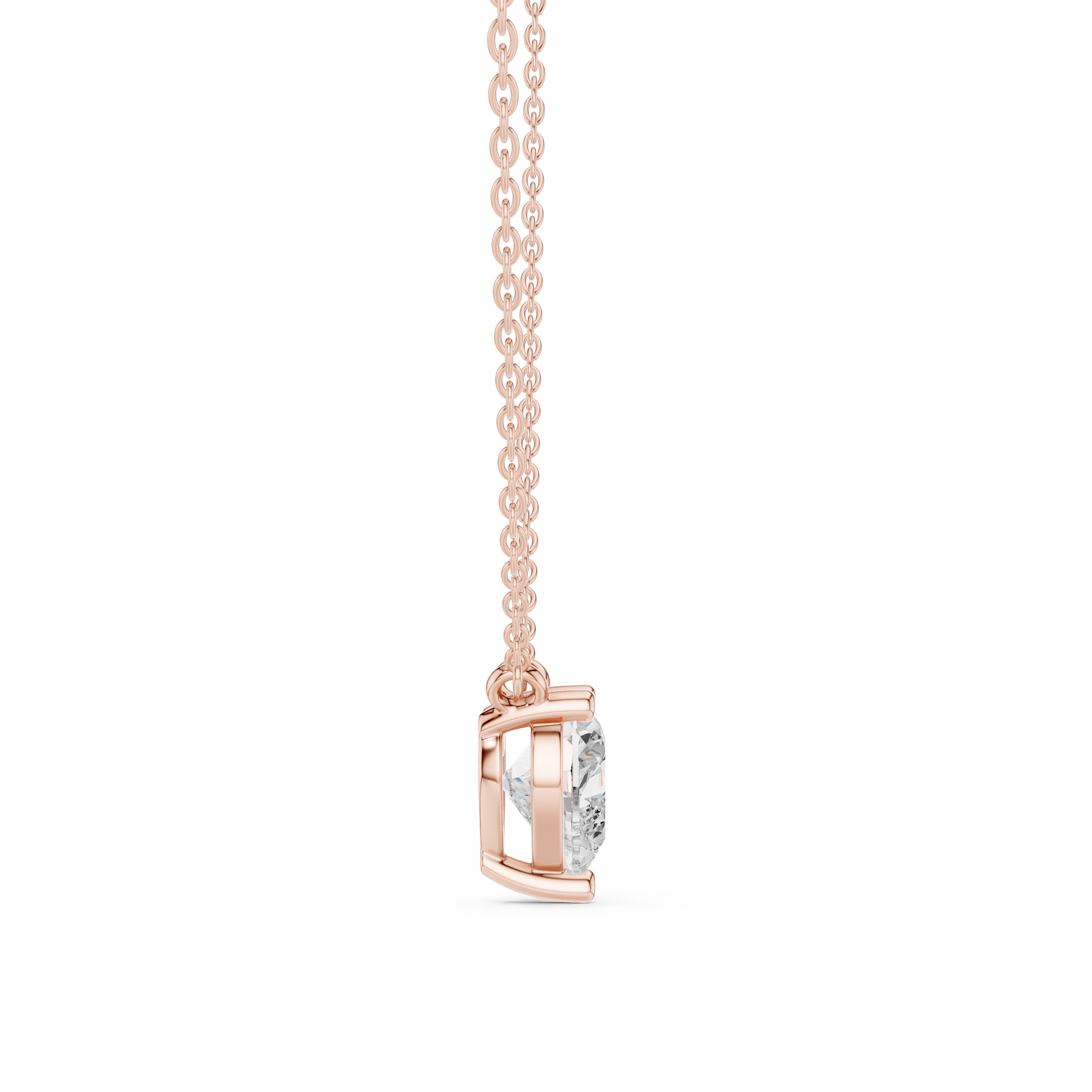 Elegant Heart-Shaped Solitaire Pendant in Premium Prong Setting