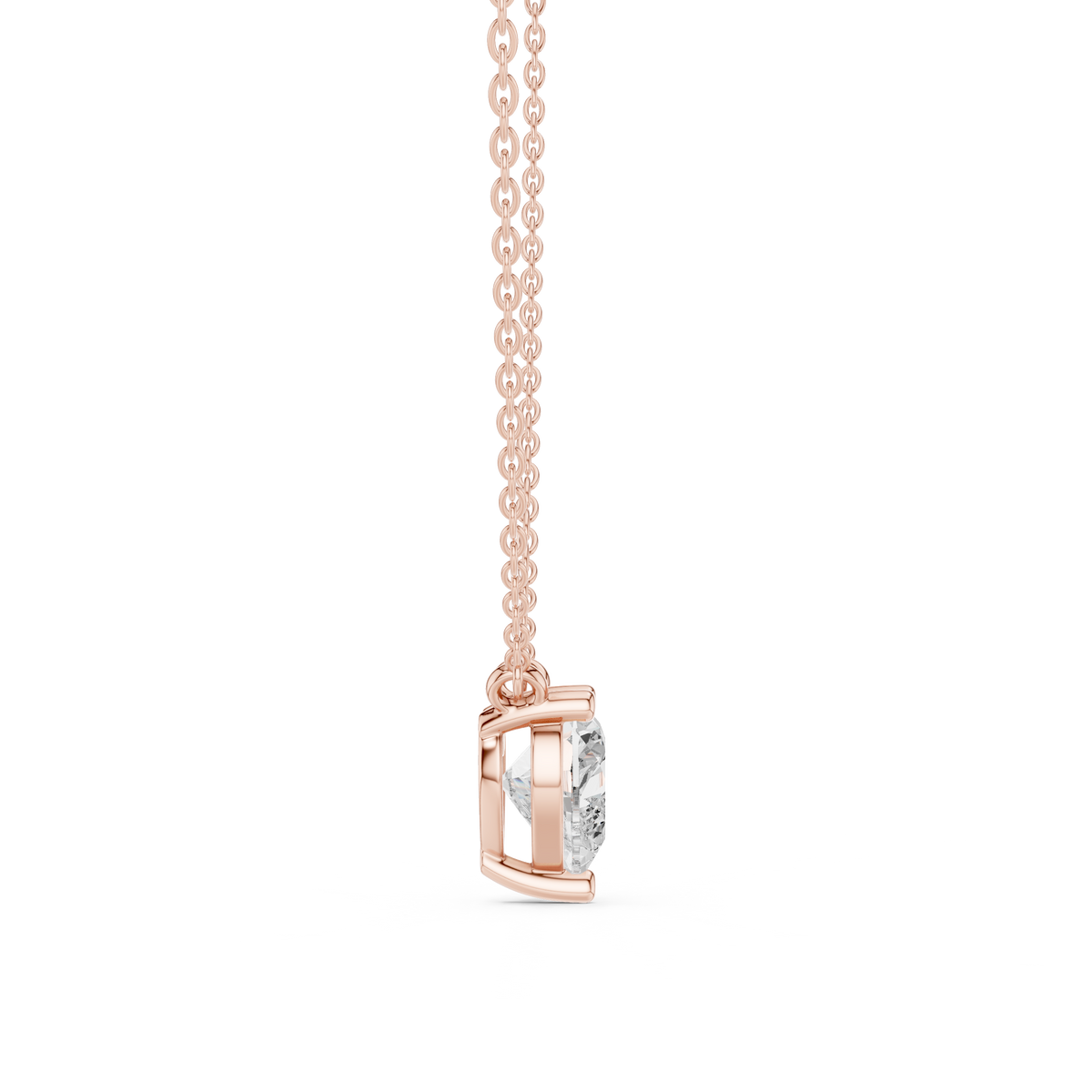 Elegant Heart-Shaped Solitaire Pendant in Premium Prong Setting