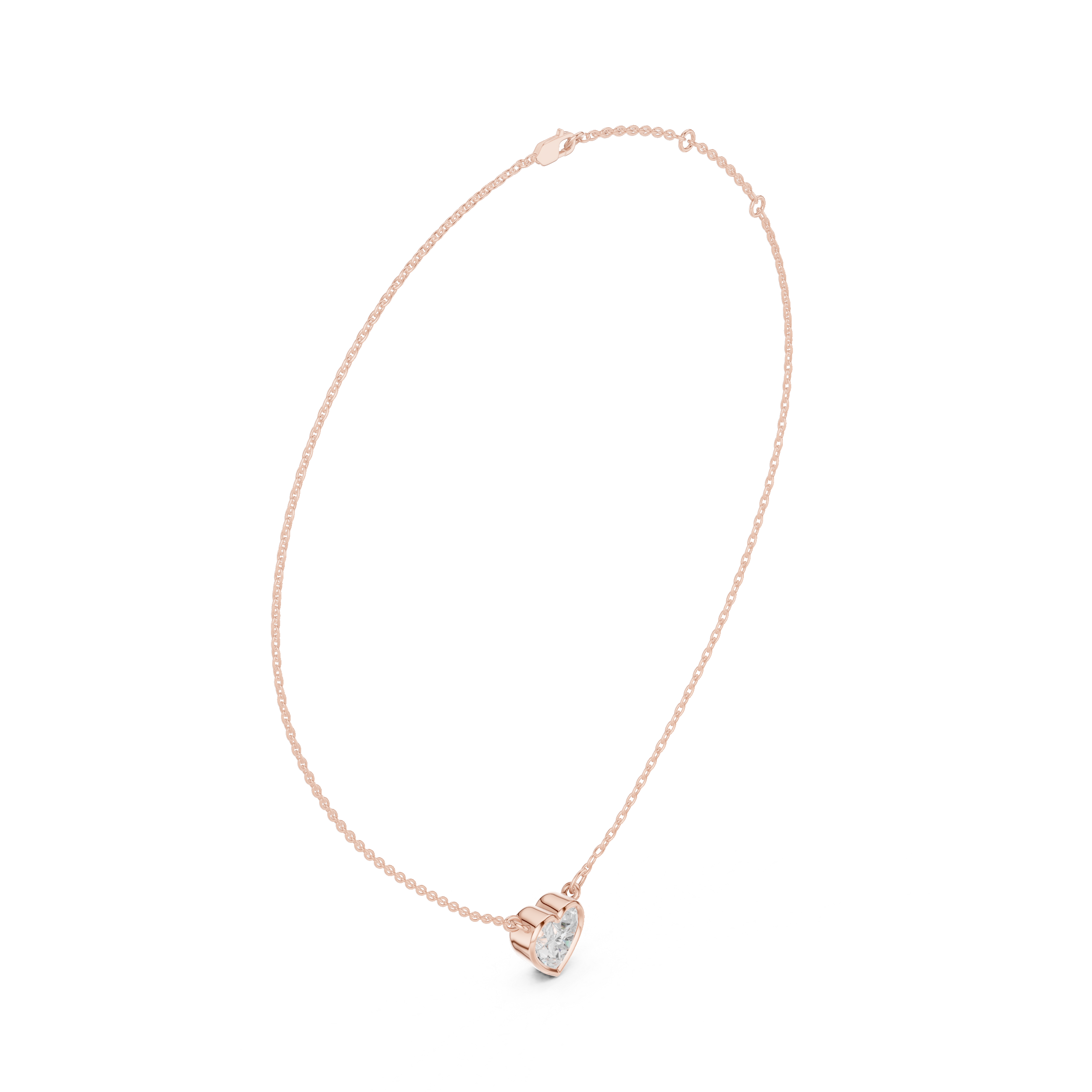 Heart Shape Lab-Grown Diamond Pendant