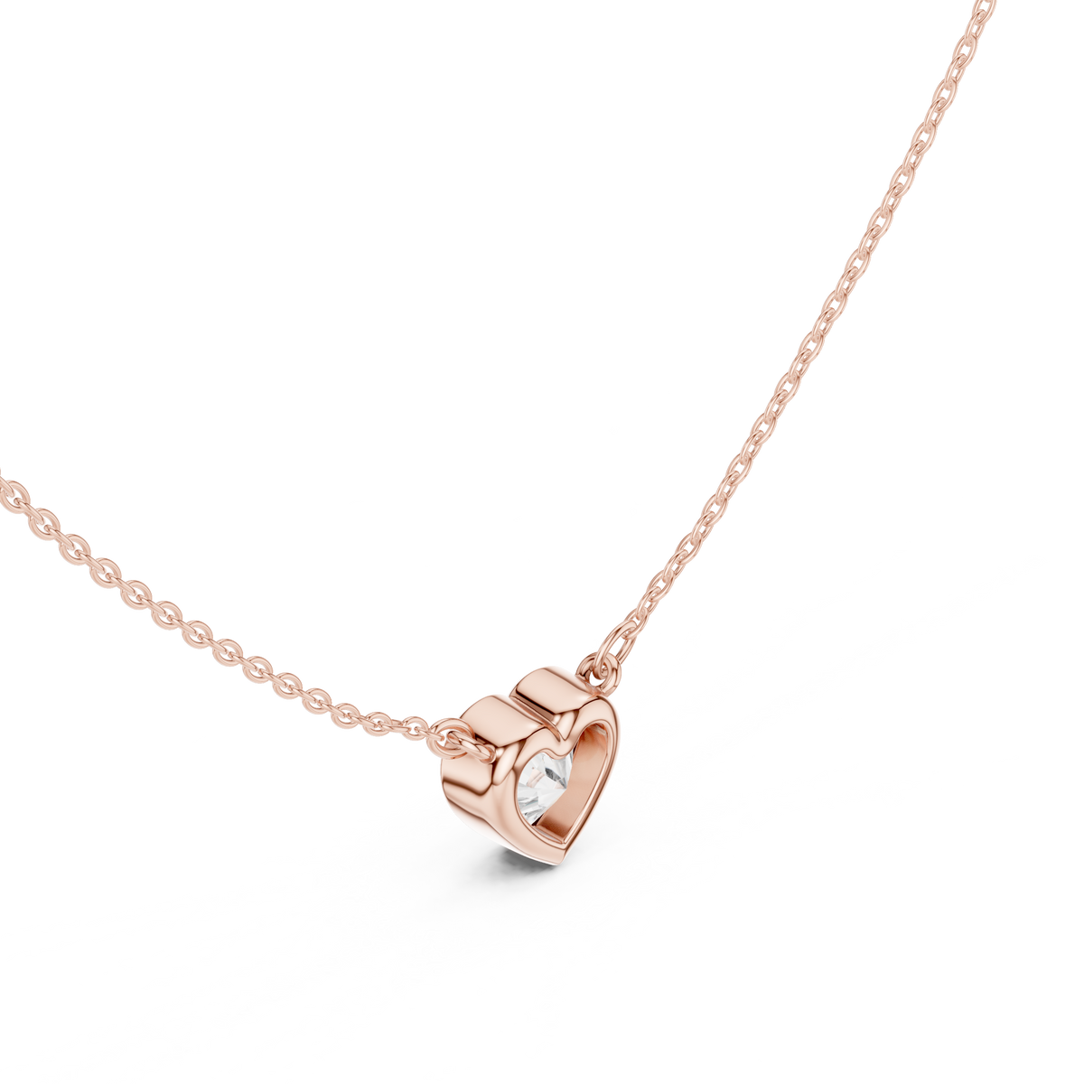 Heart Shape Lab-Grown Diamond Pendant