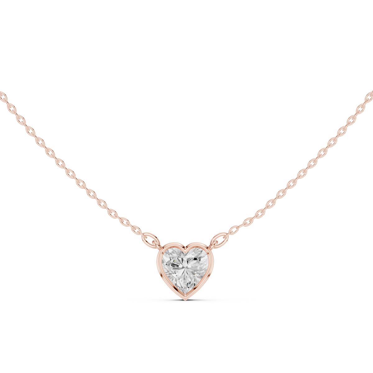 Heart Shape Lab-Grown Diamond Pendant