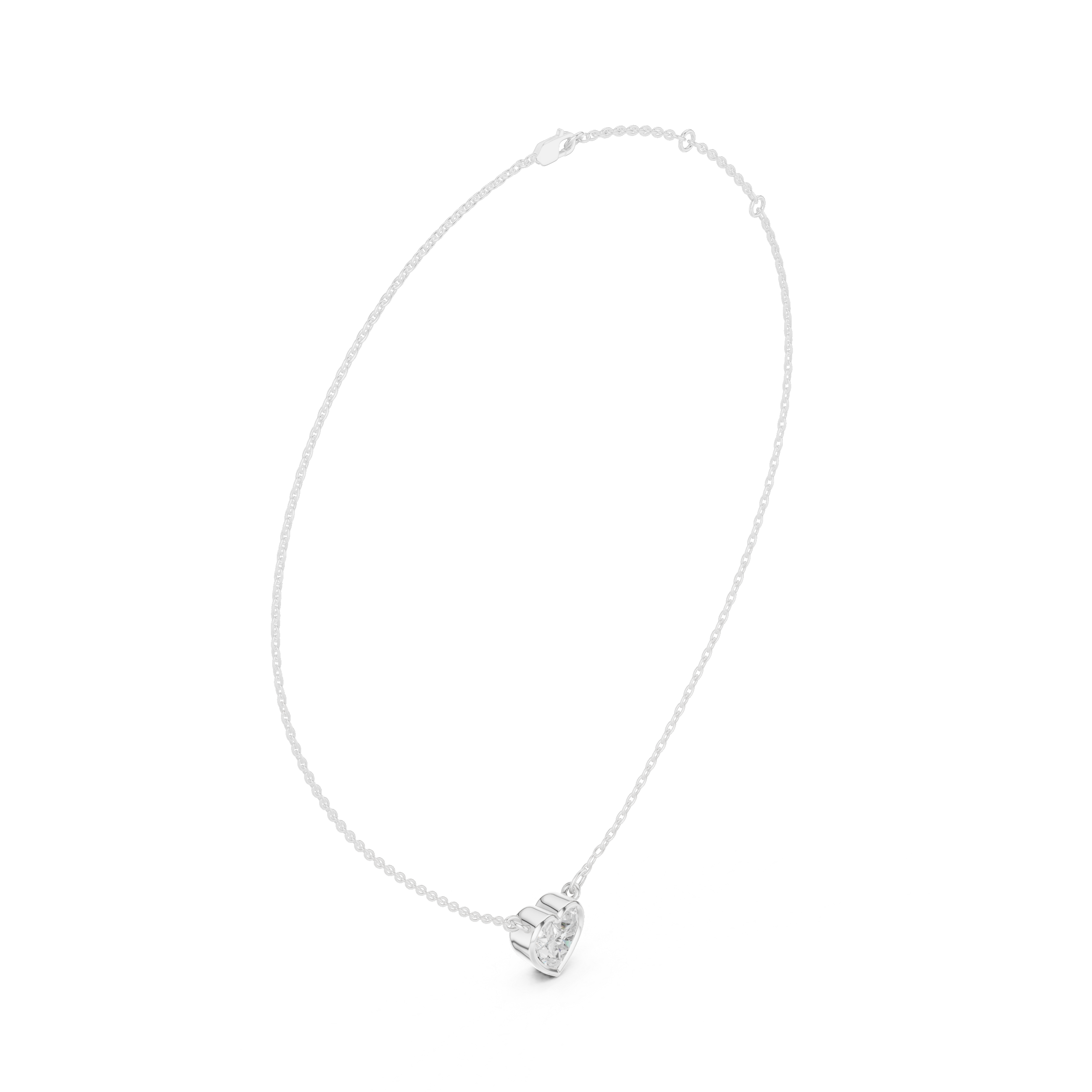 Heart Shape Lab-Grown Diamond Pendant