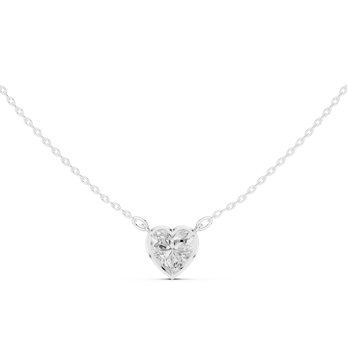 Heart Shape Lab-Grown Diamond Pendant