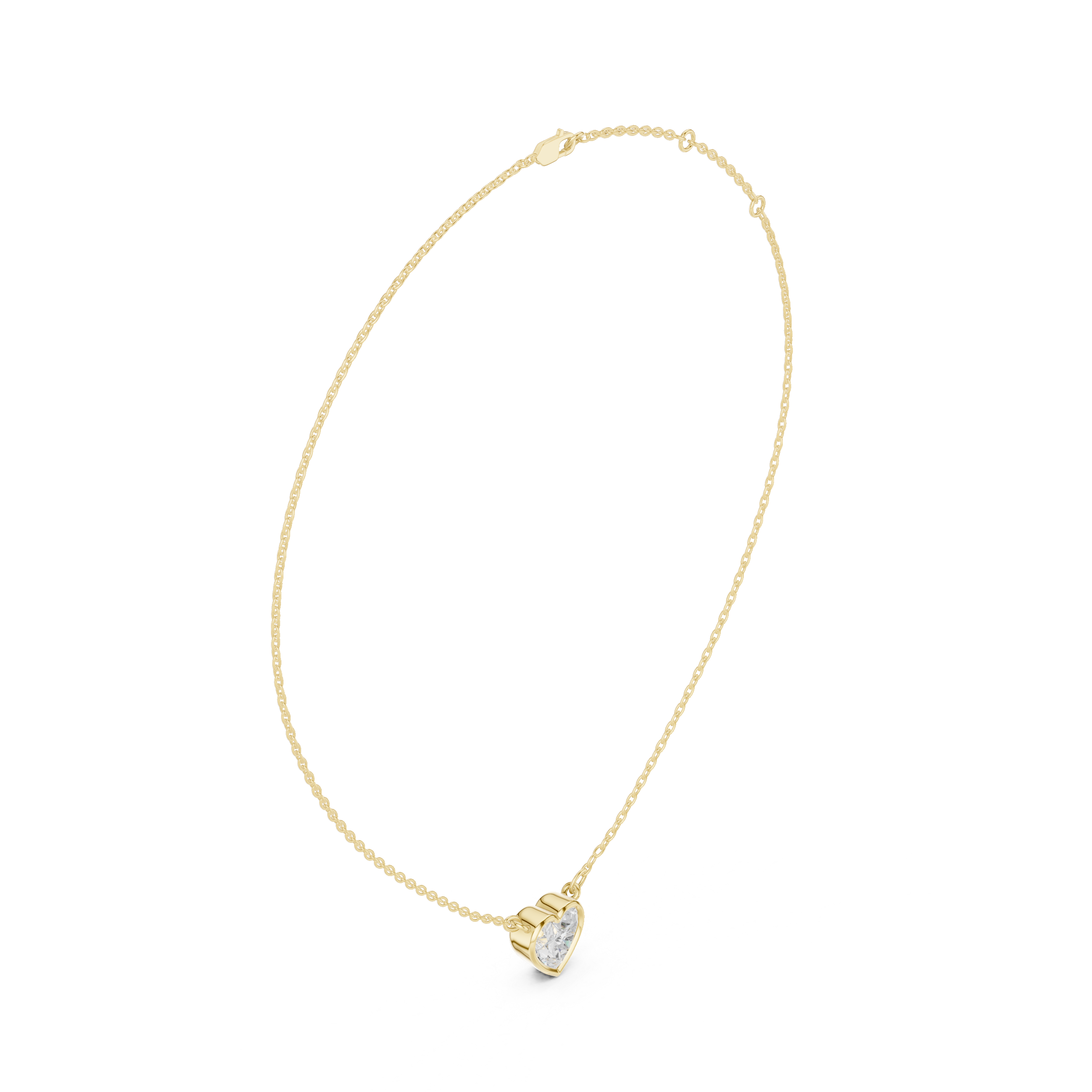 Heart Shape Lab-Grown Diamond Pendant