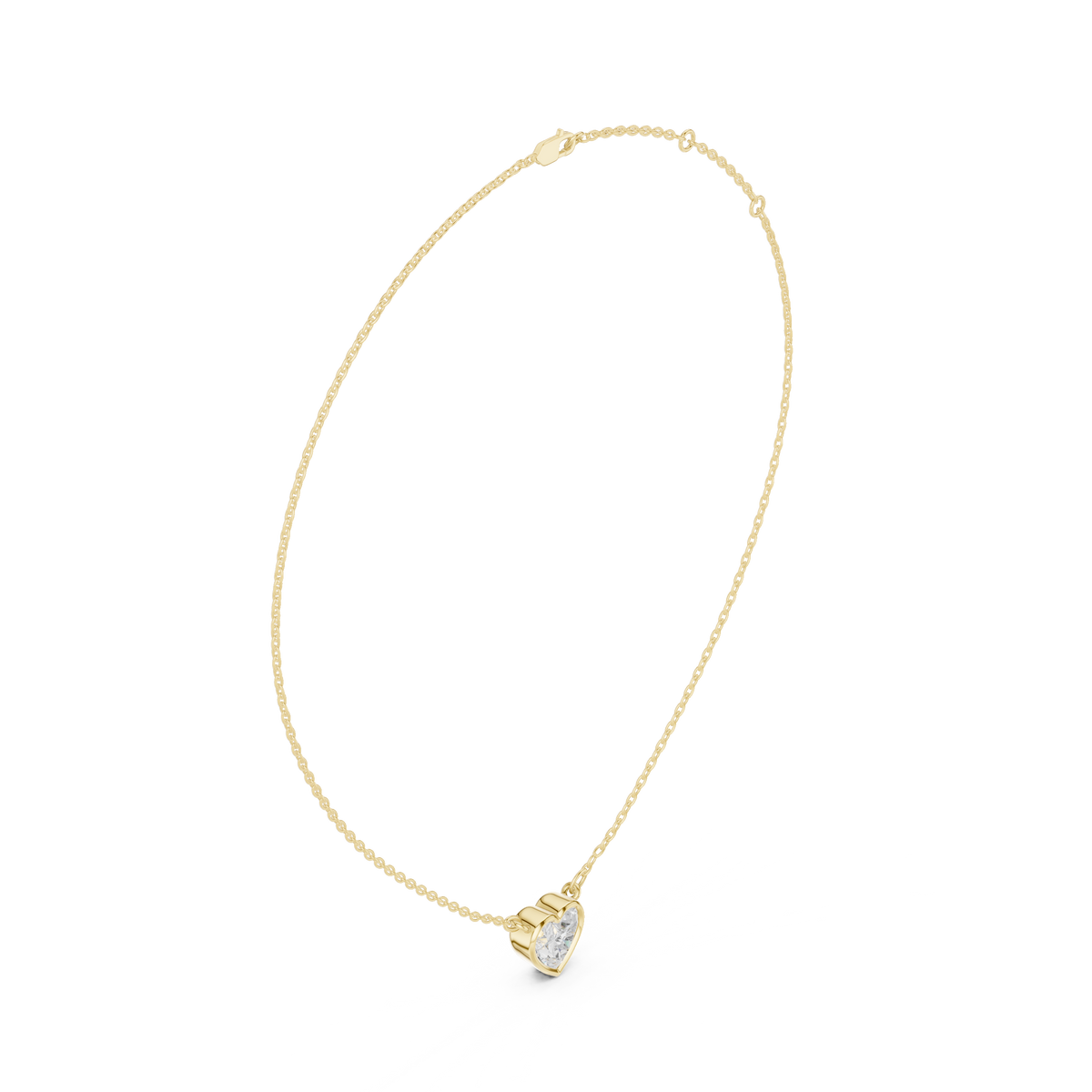 Heart Shape Lab-Grown Diamond Pendant
