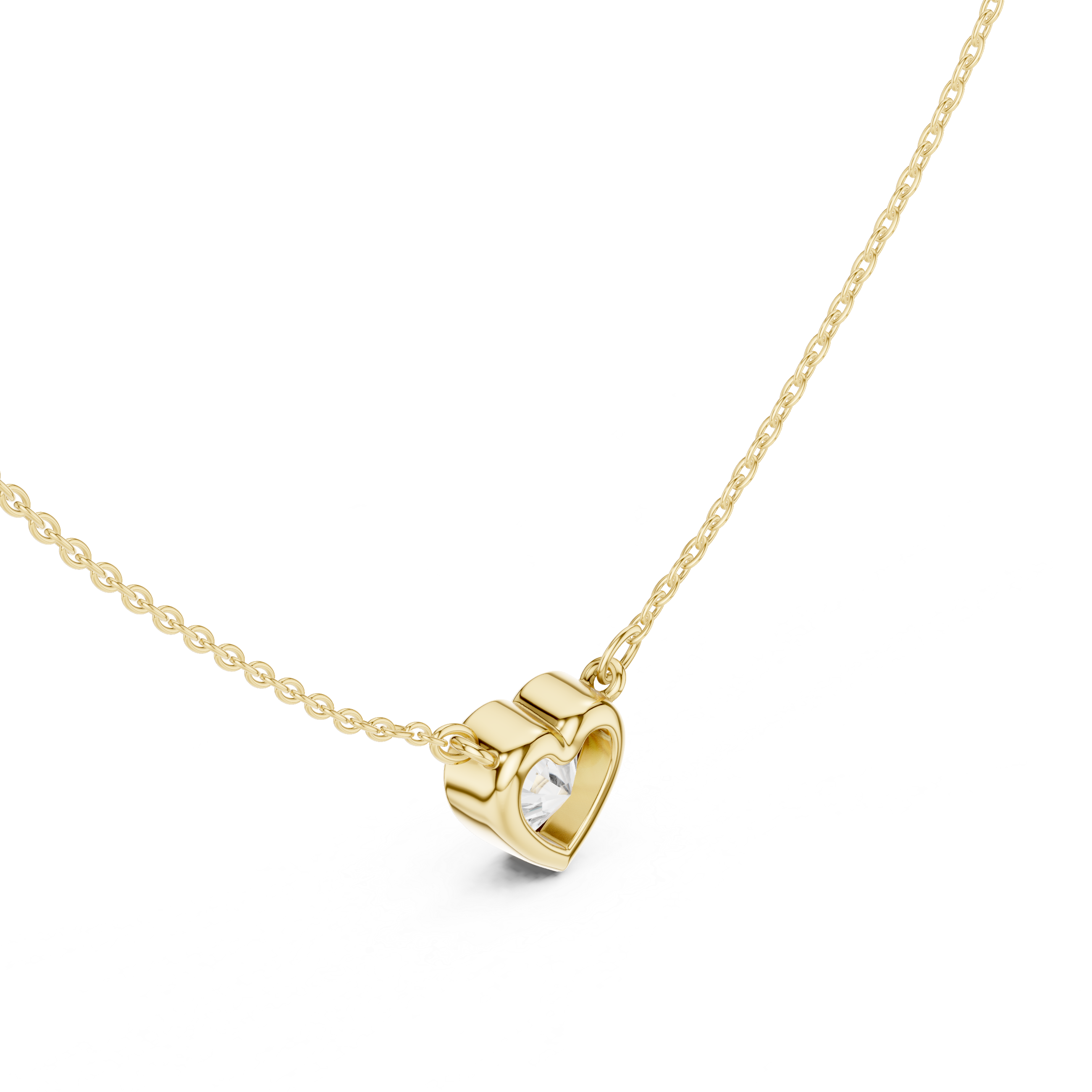 Heart Shape Lab-Grown Diamond Pendant