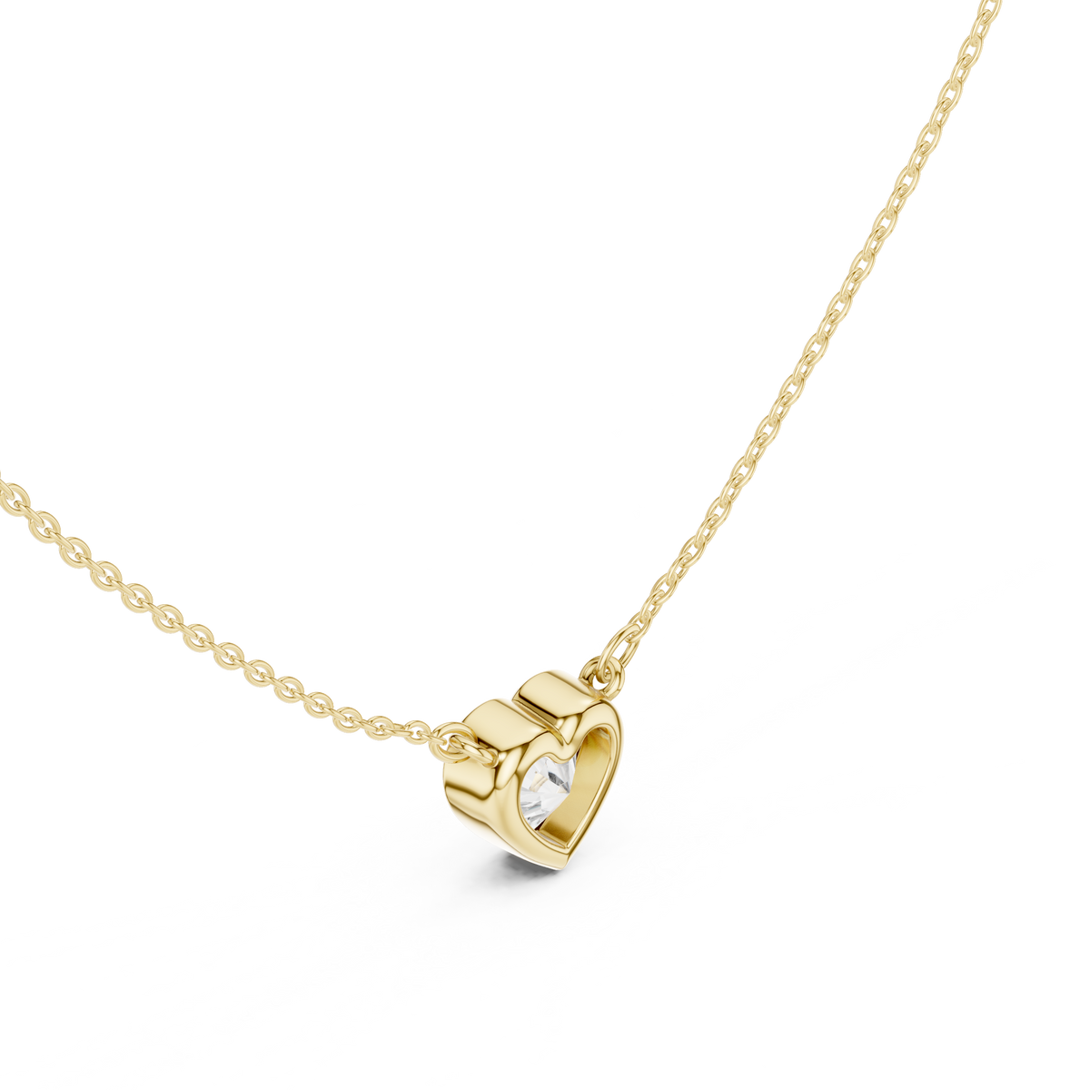 Heart Shape Lab-Grown Diamond Pendant