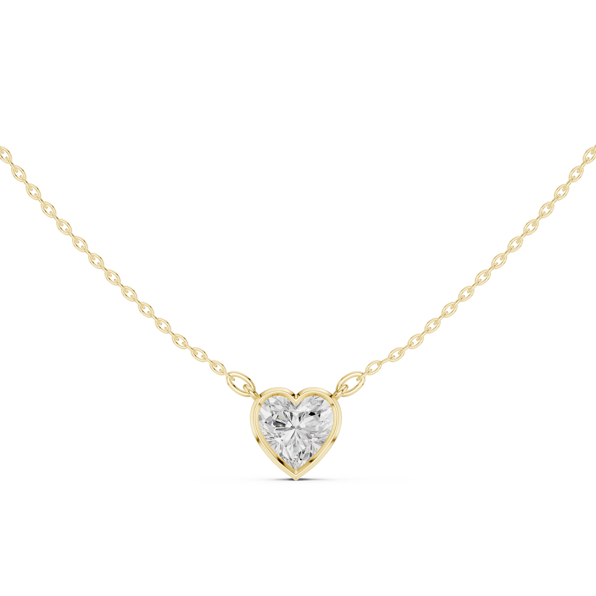 Heart Shape Lab-Grown Diamond Pendant
