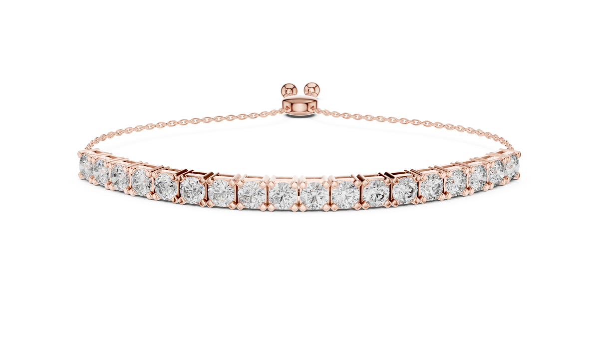 Luxury Adjustable Diamond Bracelet in 14K Gold