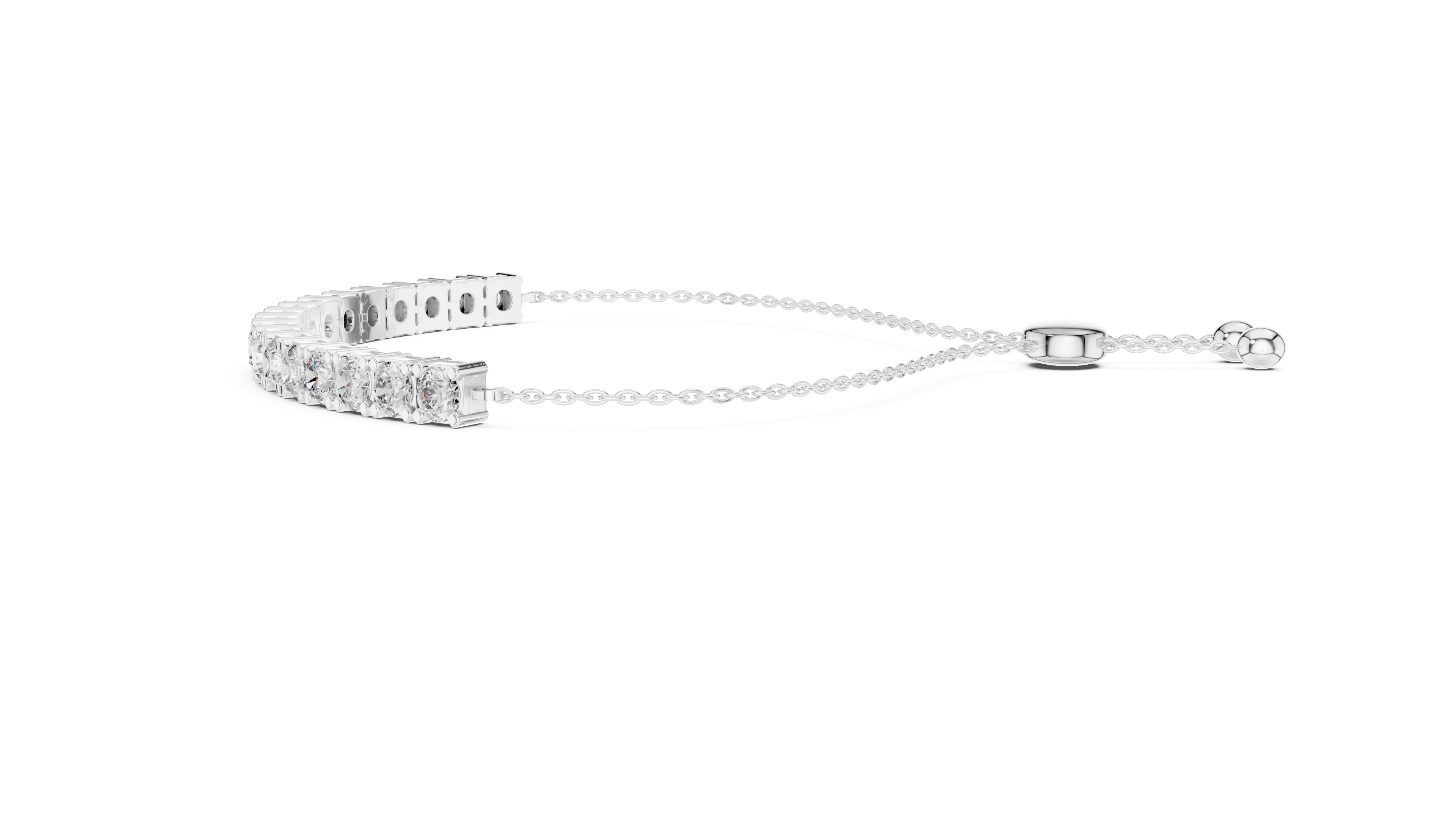 Luxury Adjustable Diamond Bracelet in 14K Gold