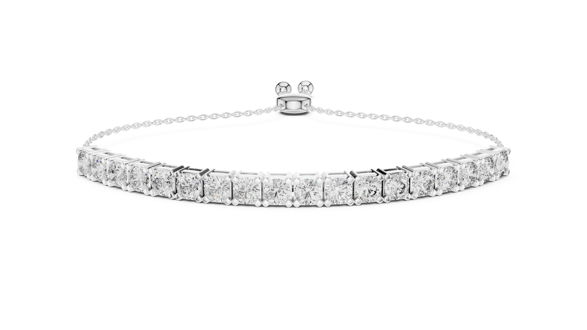 Luxury Adjustable Diamond Bracelet in 14K Gold