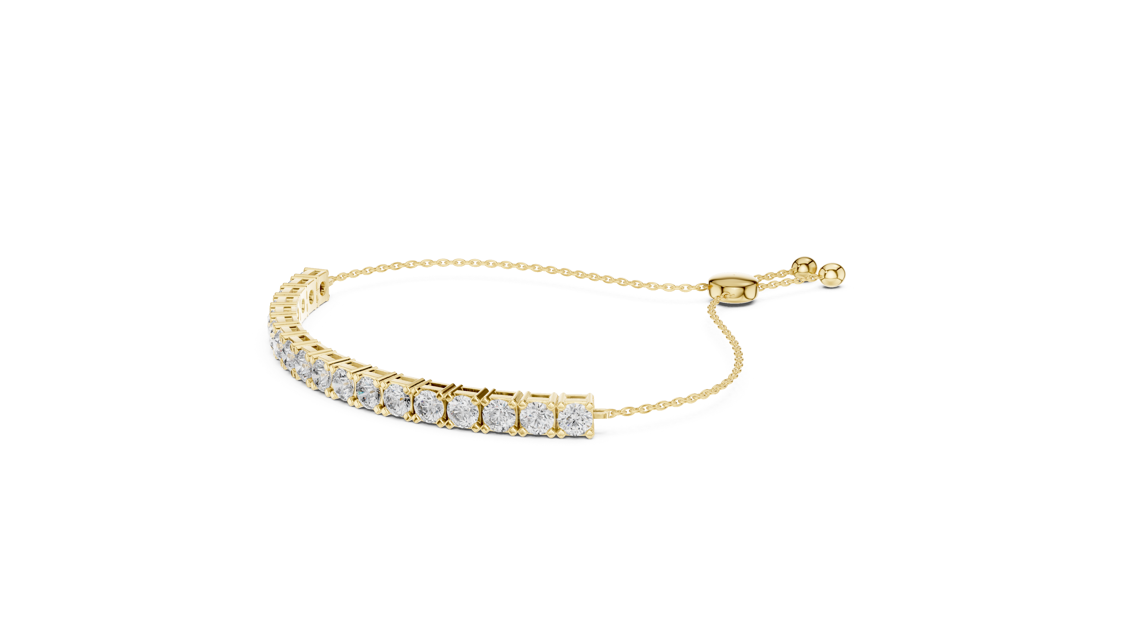 Luxury Adjustable Diamond Bracelet in 14K Gold