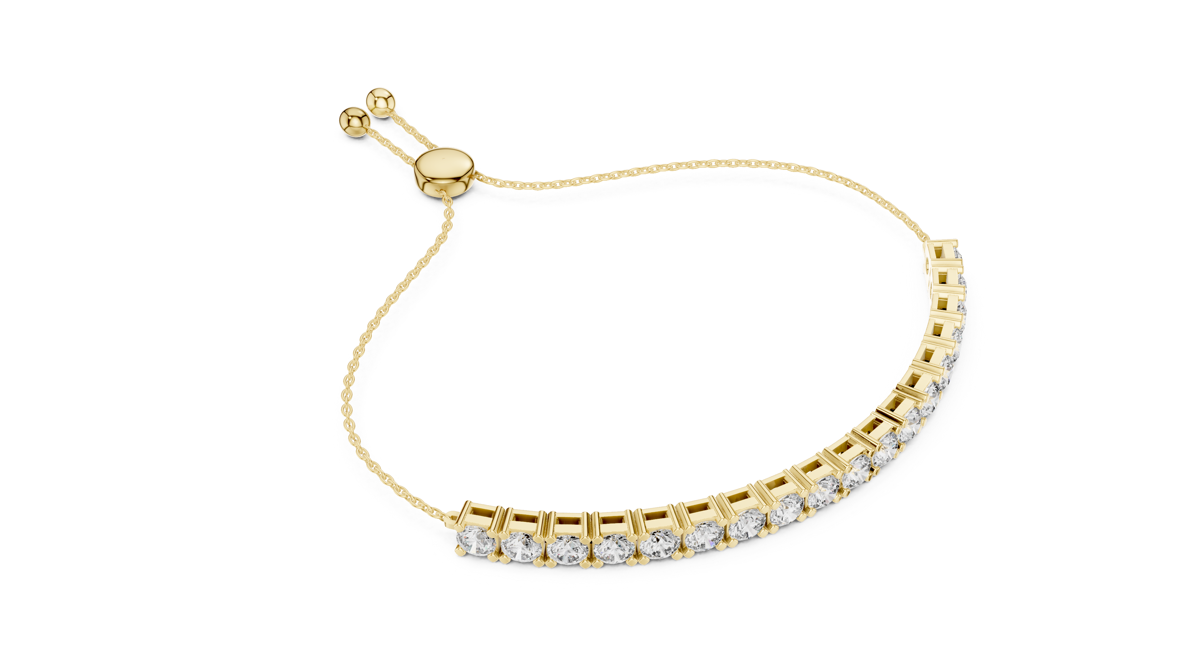 Luxury Adjustable Diamond Bracelet in 14K Gold
