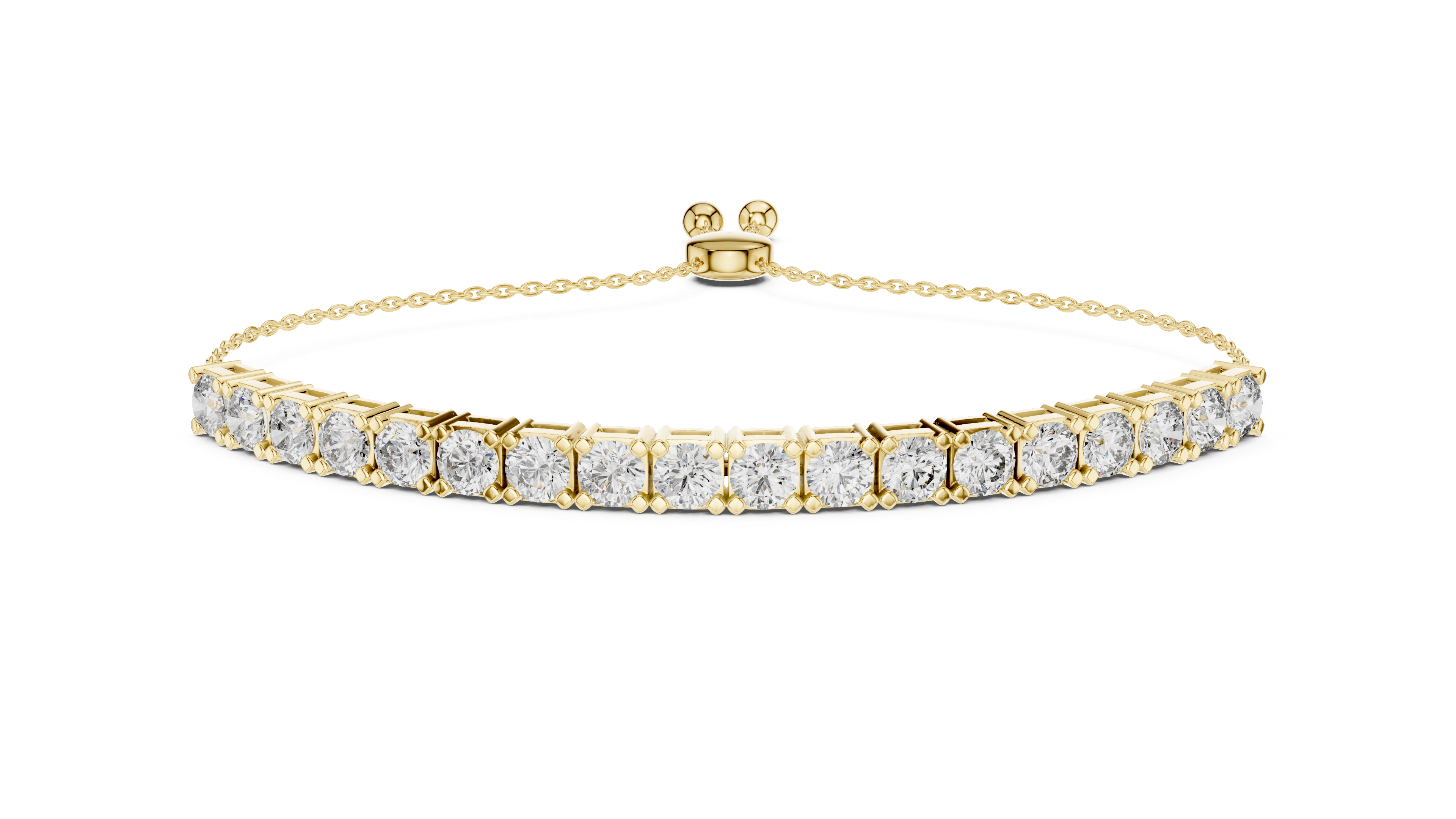Luxury Adjustable Diamond Bracelet in 14K Gold