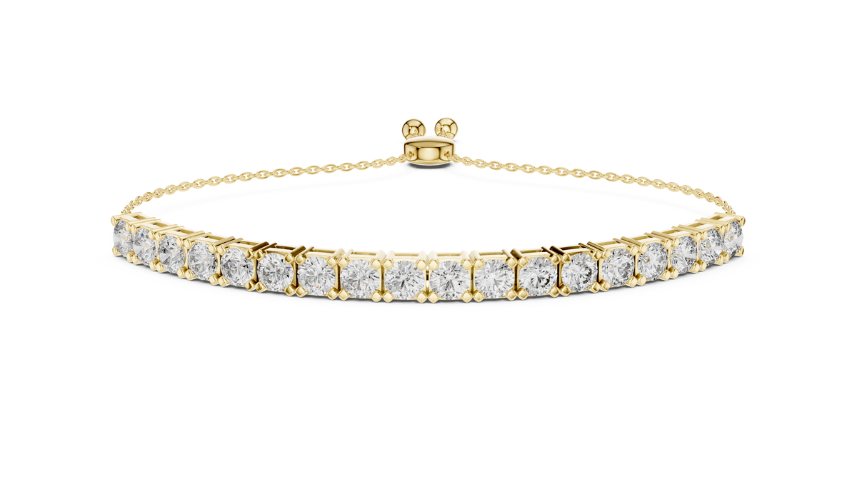 Luxury Adjustable Diamond Bracelet in 14K Gold