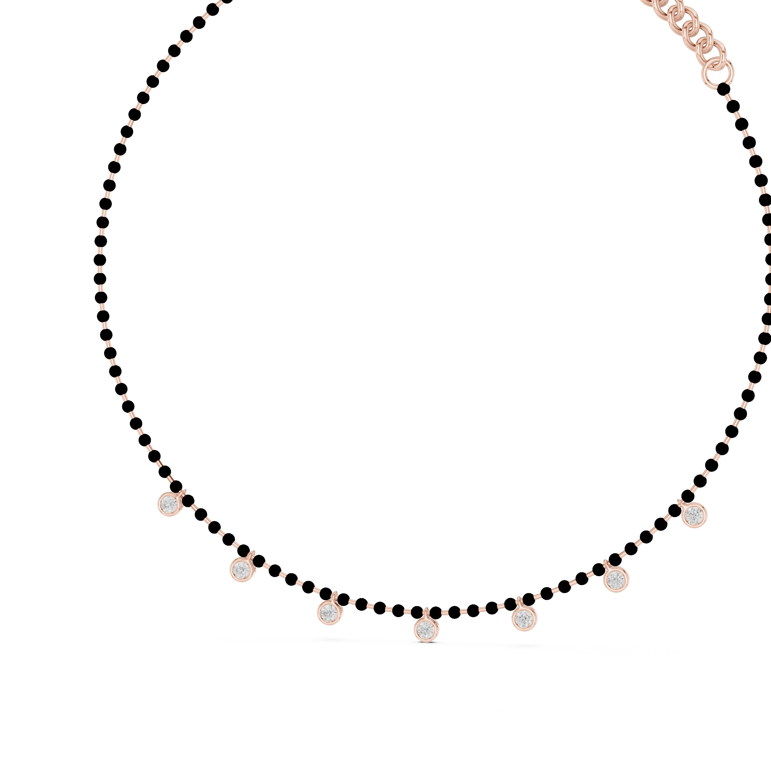 Elegant Bezel-Set Round Diamond Necklace for Everyday Luxury