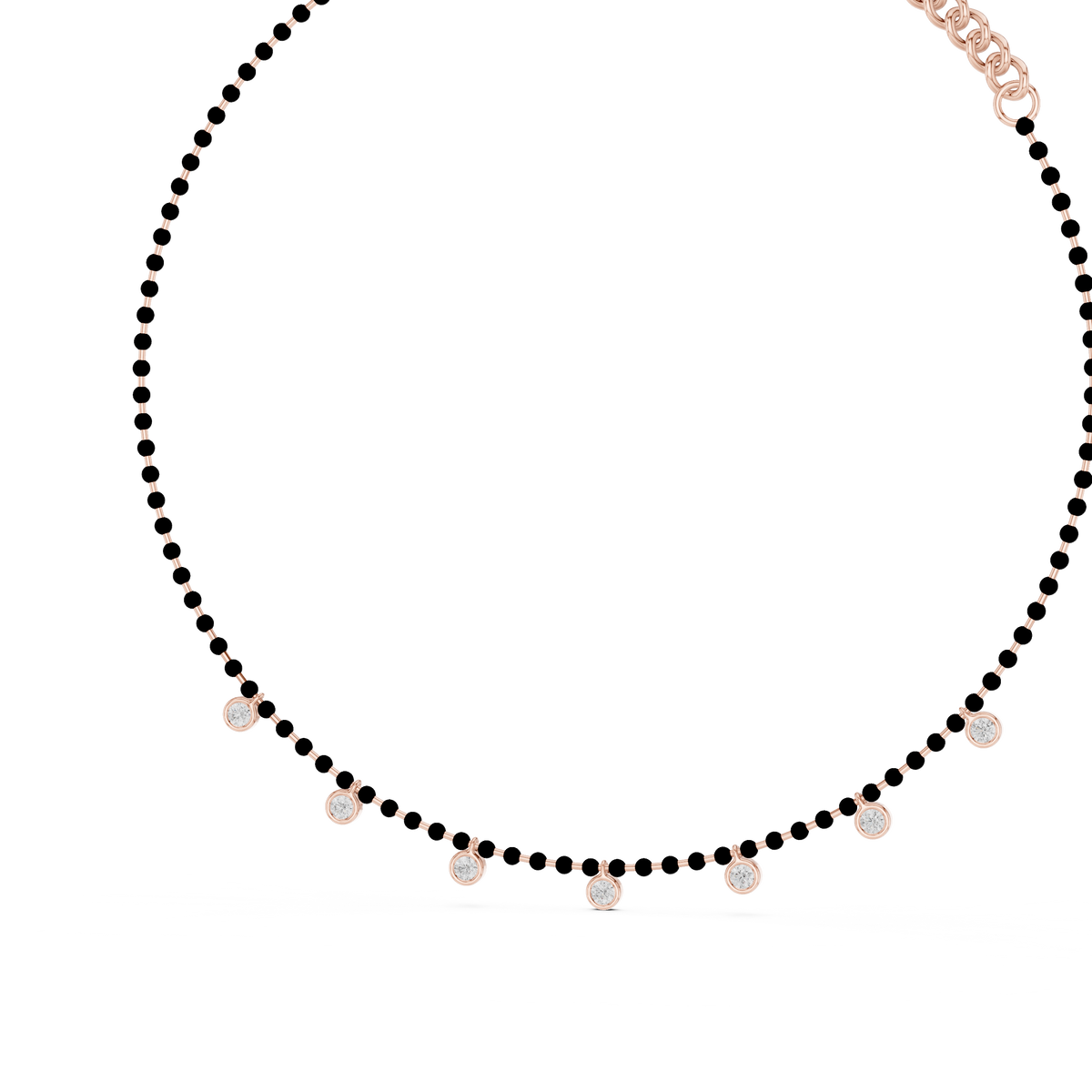 Elegant Bezel-Set Round Diamond Necklace for Everyday Luxury