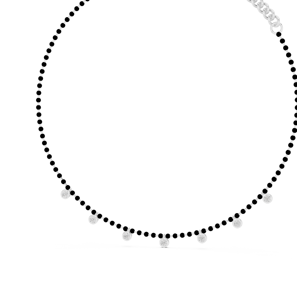 Elegant Bezel-Set Round Diamond Necklace for Everyday Luxury