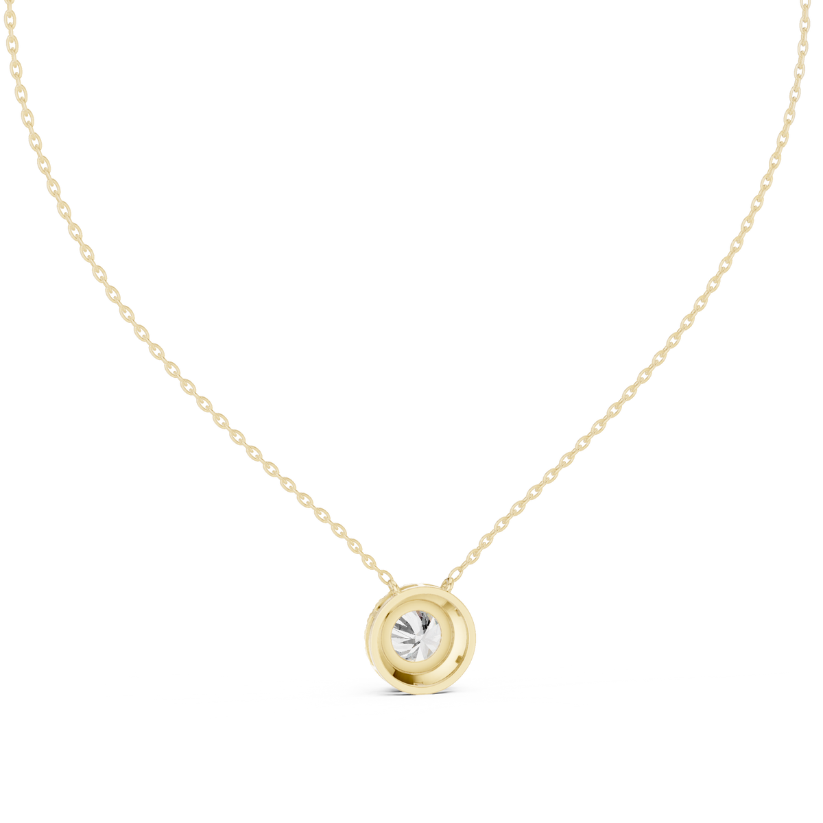 Luxury Diamond Halo Pendant Necklace in 18K Gold