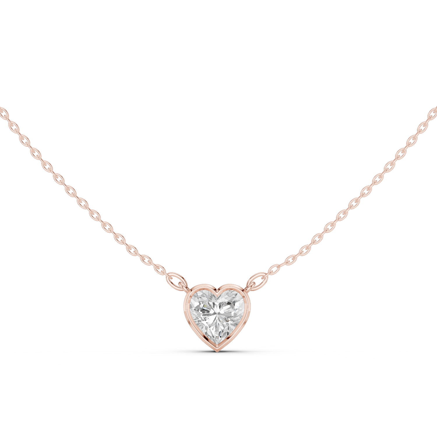 Heart Shape Lab-Grown Diamond Pendant