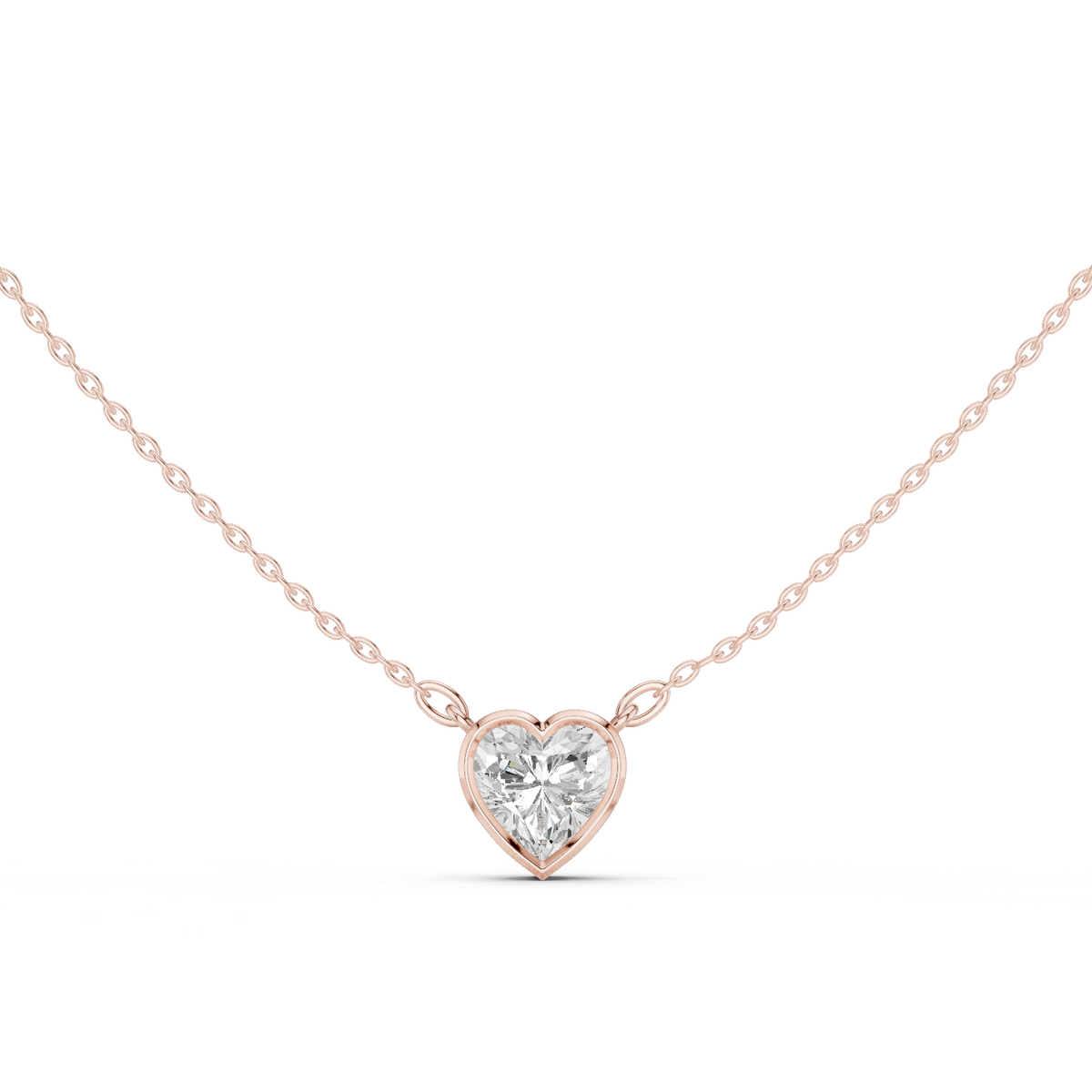Heart Shape Lab-Grown Diamond Pendant