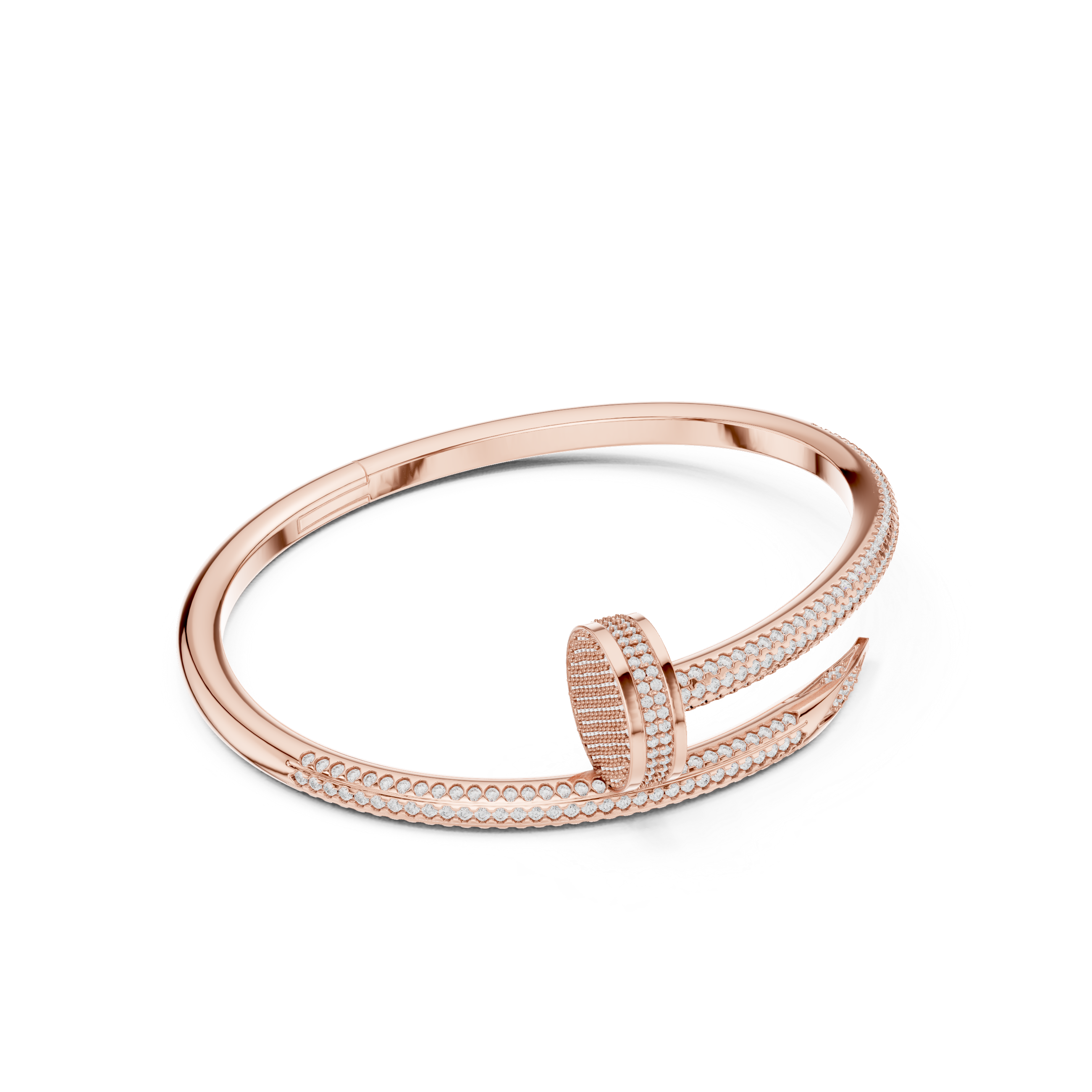 Luxury Micro-Prong Diamond Bangle for Men in Modern Design