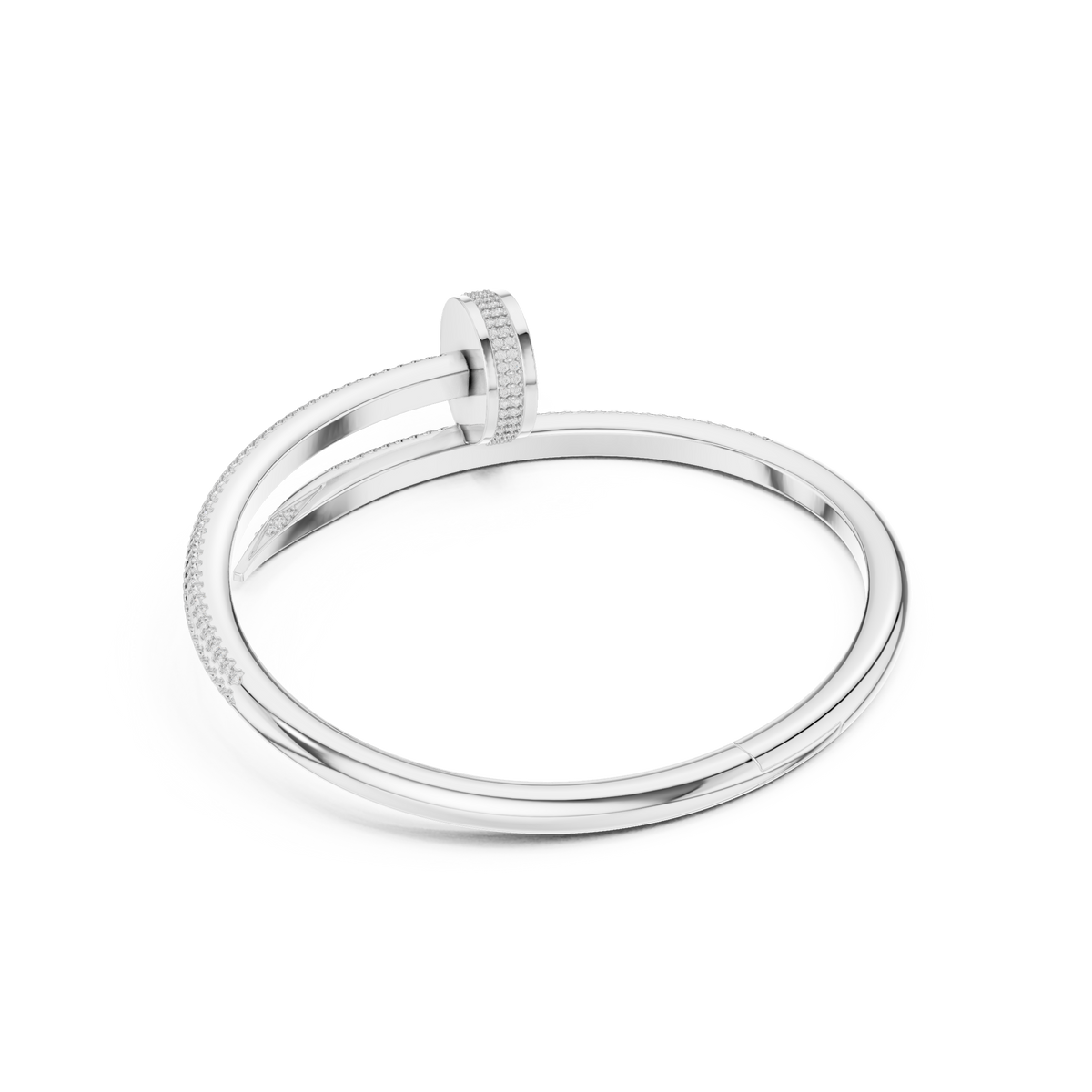 Luxury Micro-Prong Diamond Bangle for Men in Modern Design