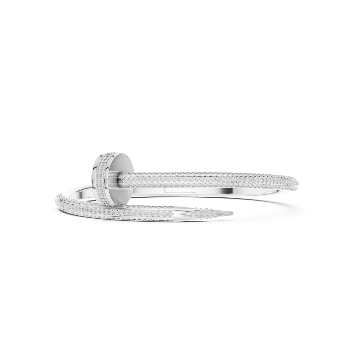 Luxury Micro-Prong Diamond Bangle for Men in Modern Design