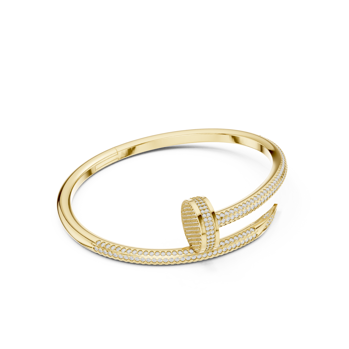 Luxury Micro-Prong Diamond Bangle for Men in Modern Design