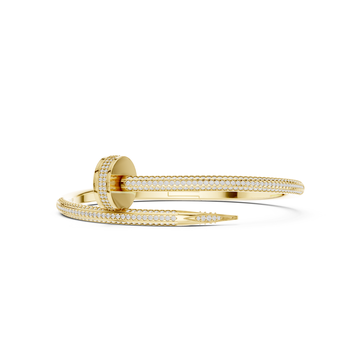 Luxury Micro-Prong Diamond Bangle for Men in Modern Design