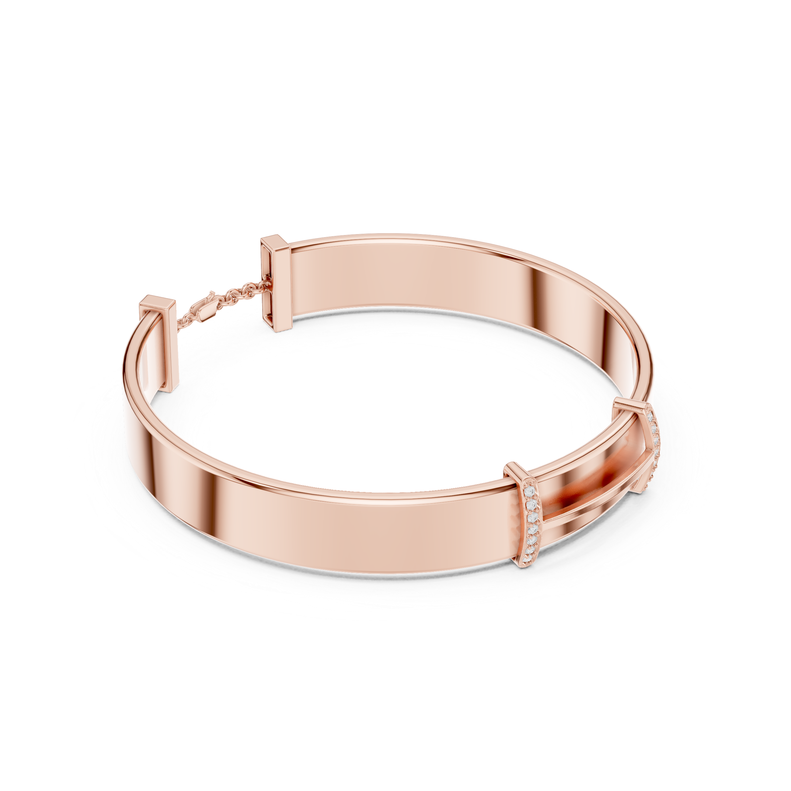 Luxury Men’s Pave Diamond Bracelet in 14K Gold