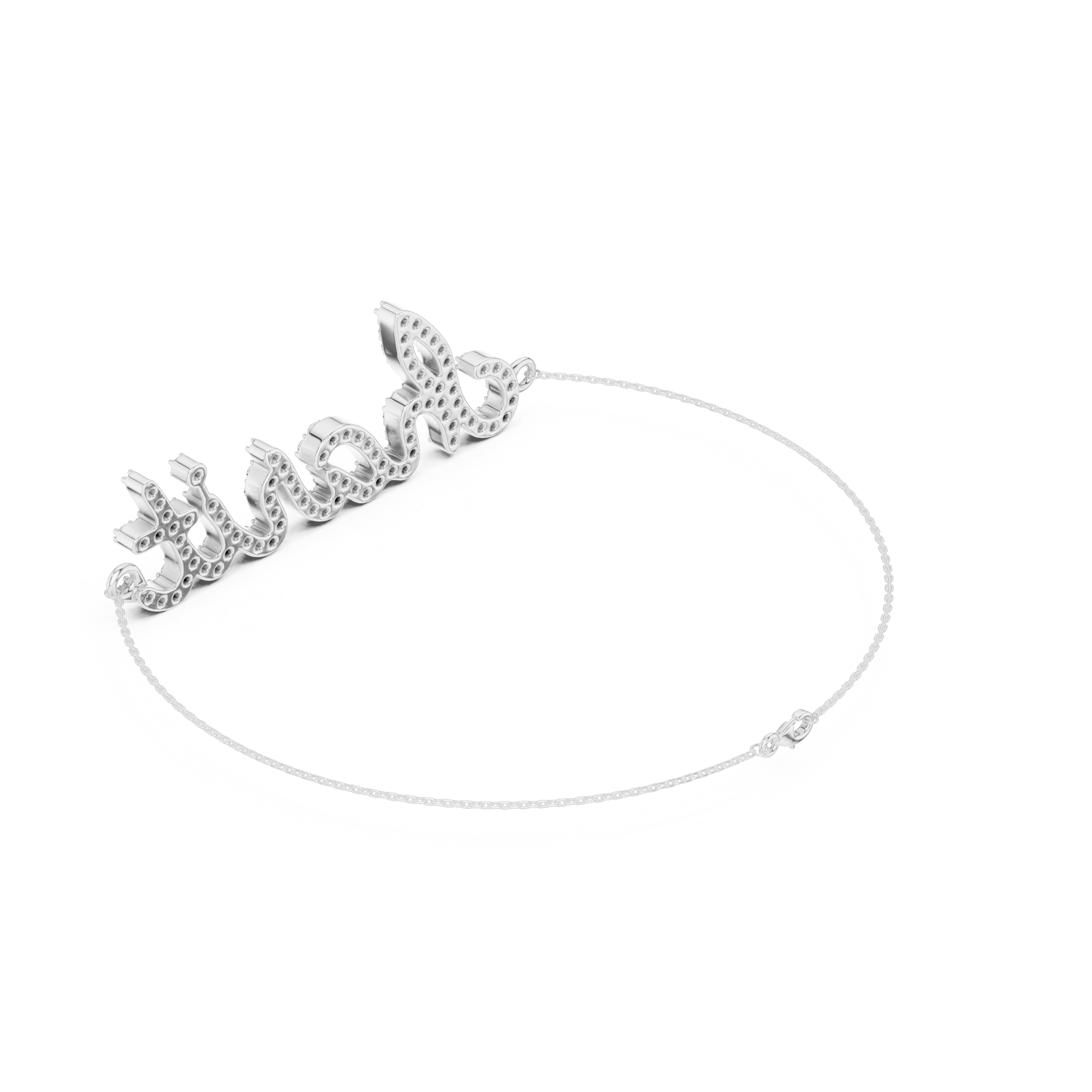 Men’s Custom Diamond Name Bracelet in Gold