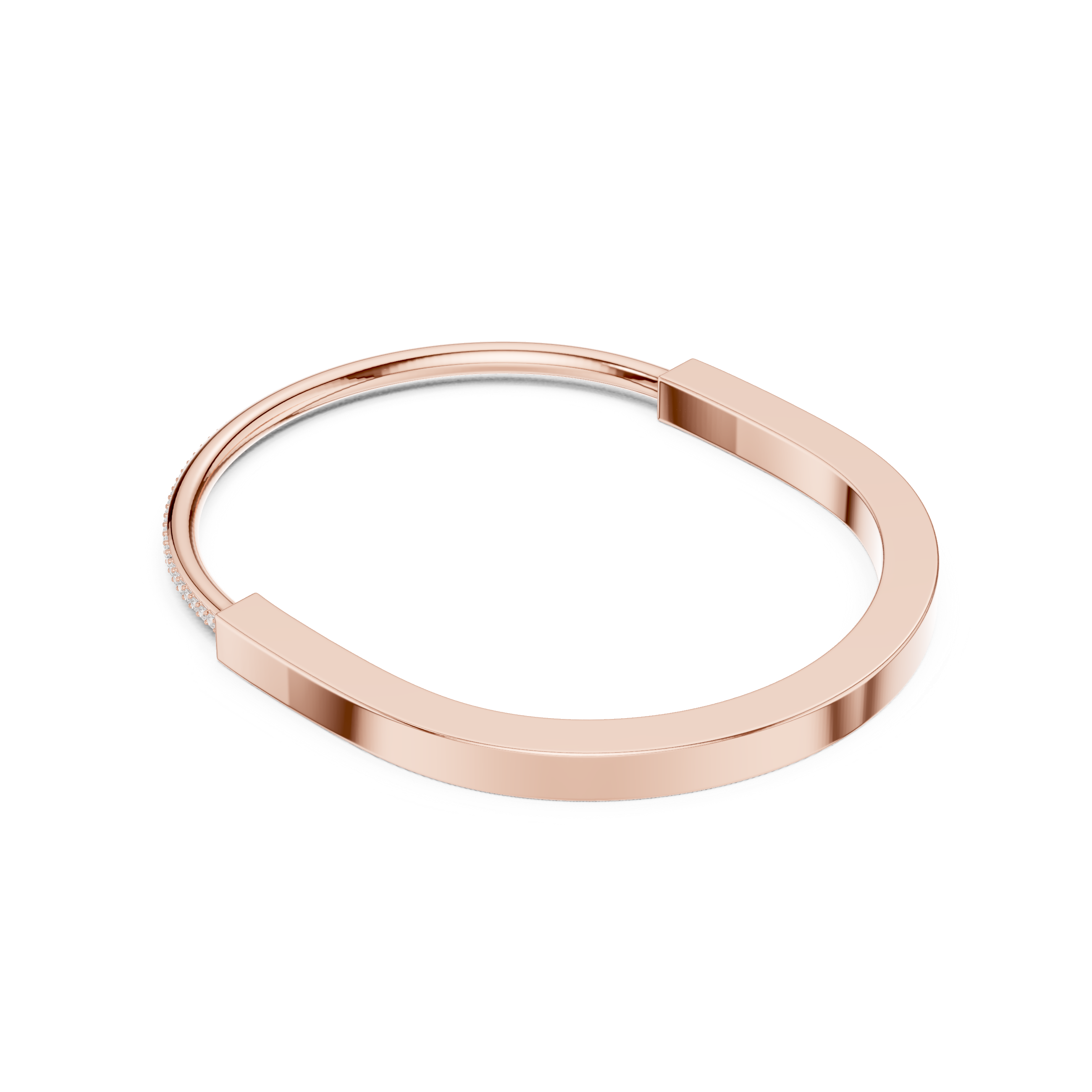 Luxury Men’s Diamond Gold Bangle Bracelet – Modern Designer Style