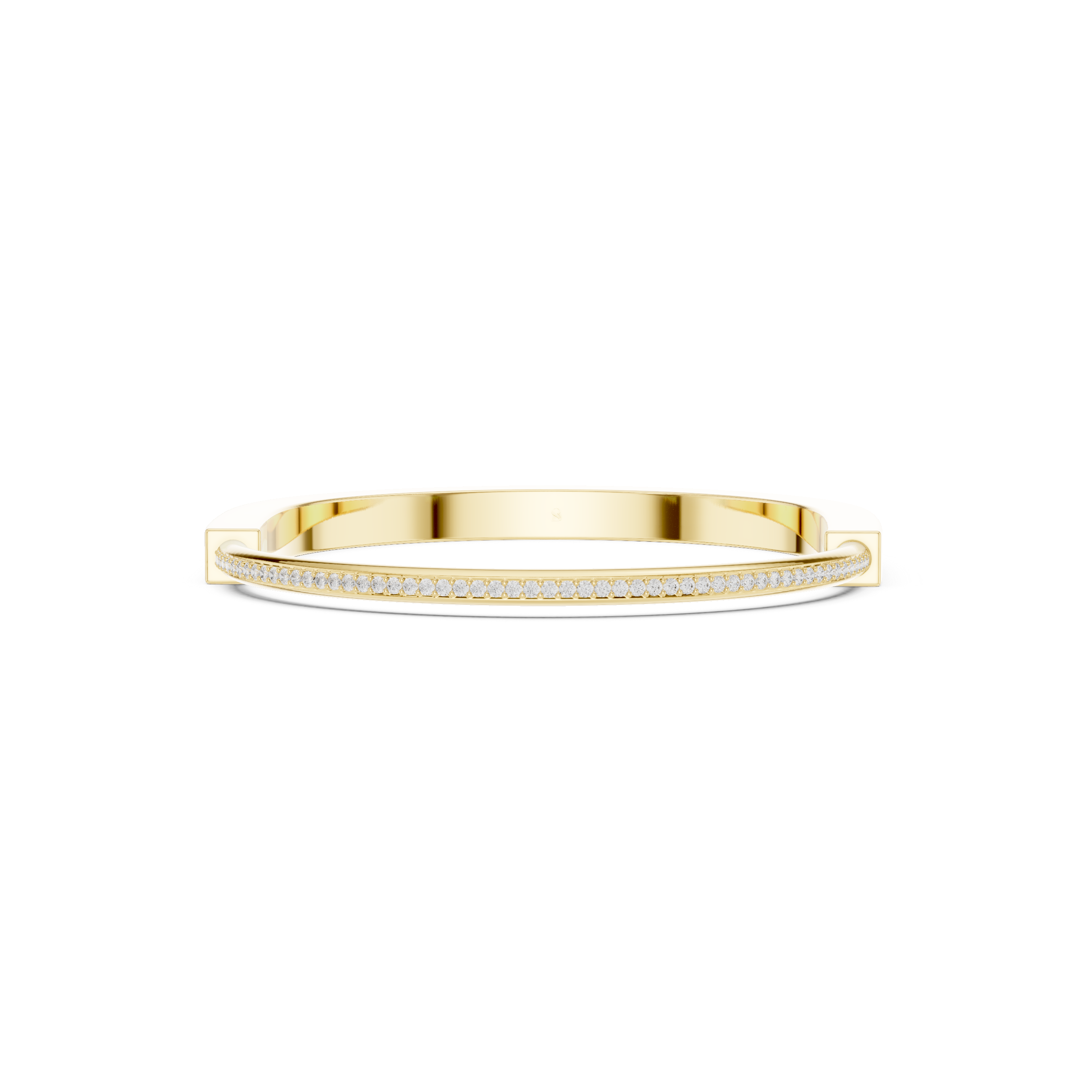 Luxury Men’s Diamond Gold Bangle Bracelet – Modern Designer Style