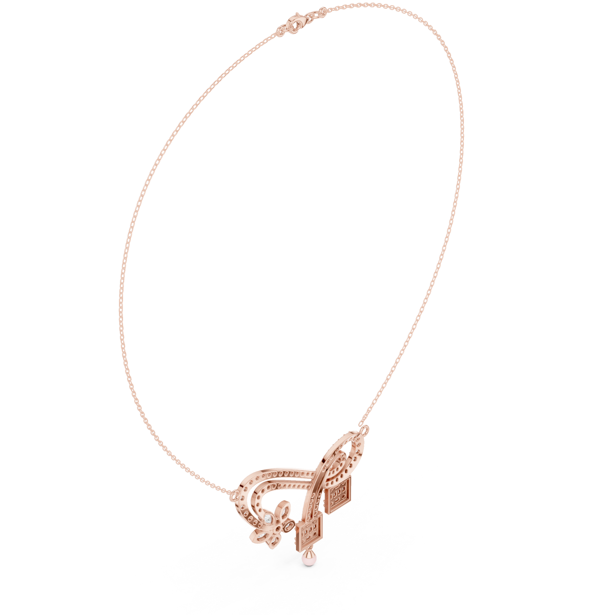 Luxury Multi-Stone Diamond Statement Necklace in 14K Gold
