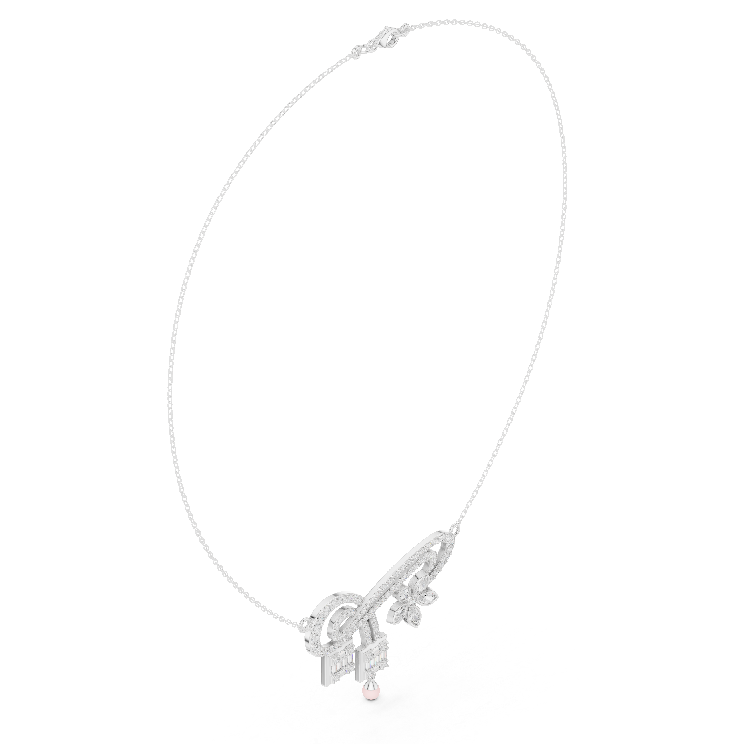 Luxury Multi-Stone Diamond Statement Necklace in 14K Gold