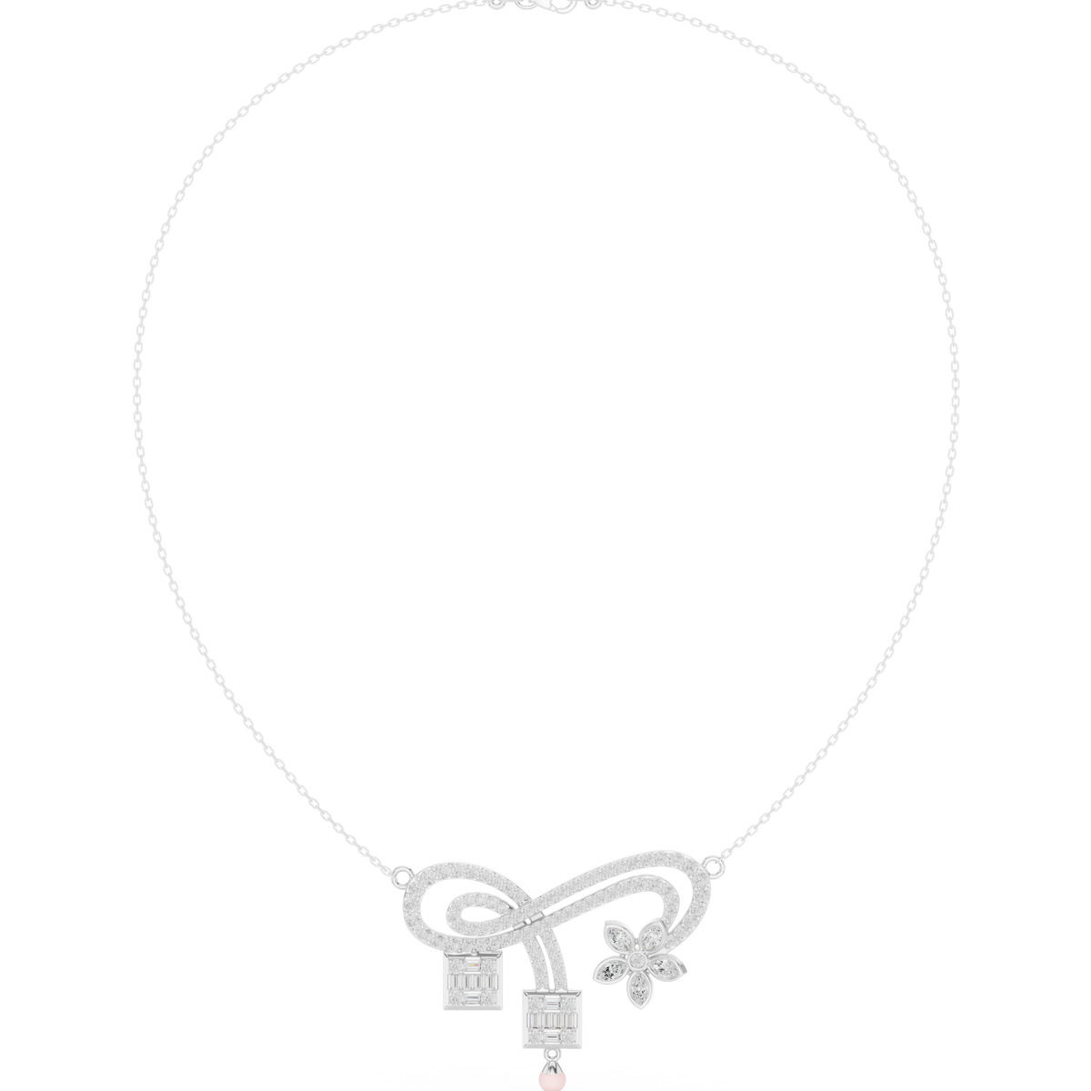 Luxury Multi-Stone Diamond Statement Necklace in 14K Gold