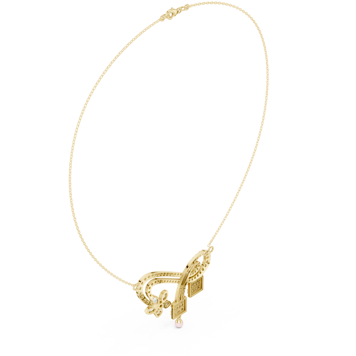Luxury Multi-Stone Diamond Statement Necklace in 14K Gold